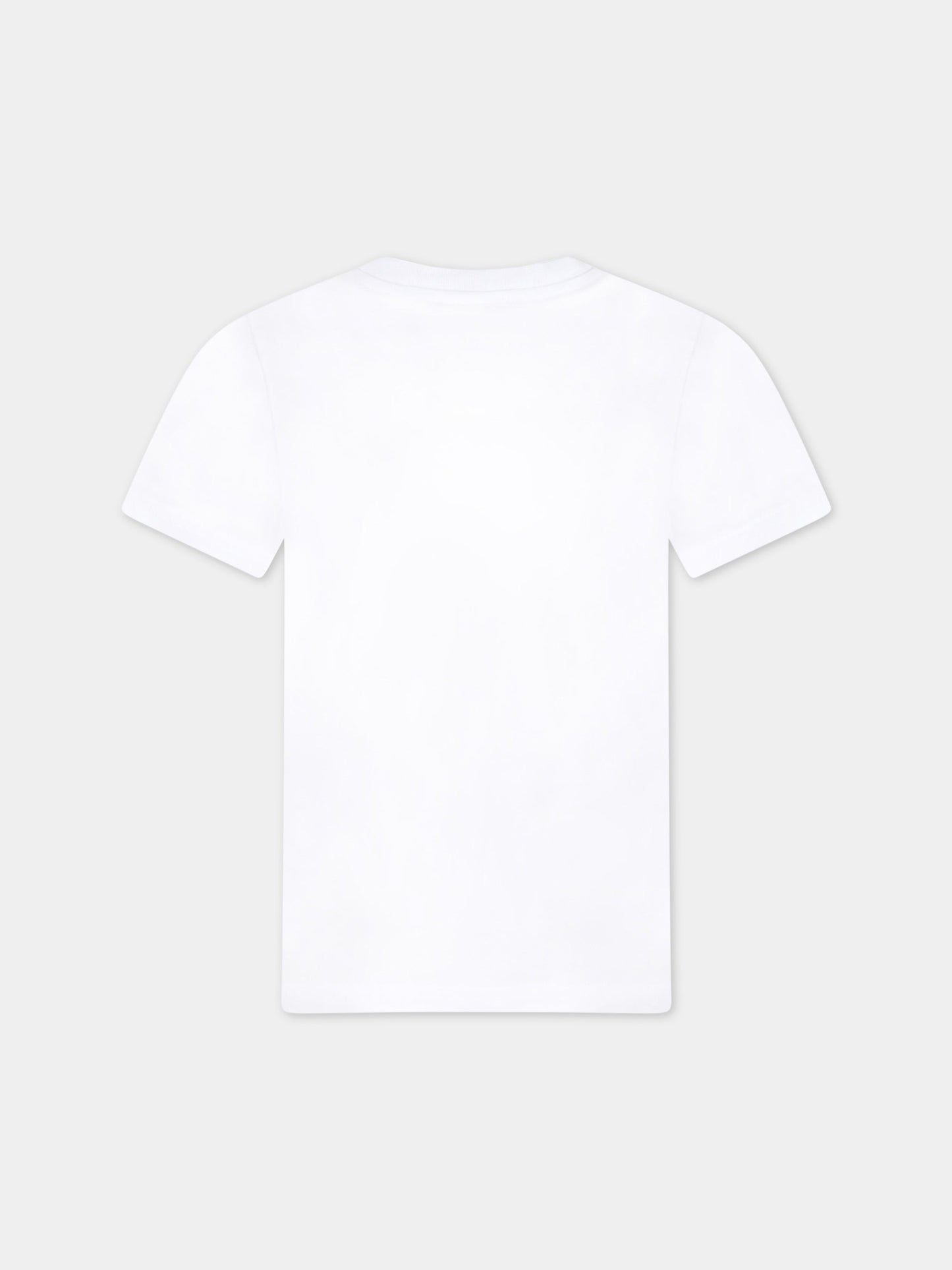 T-shirt bianca per bambini con logo,Dsquared2,DQ048S D002F DQ100