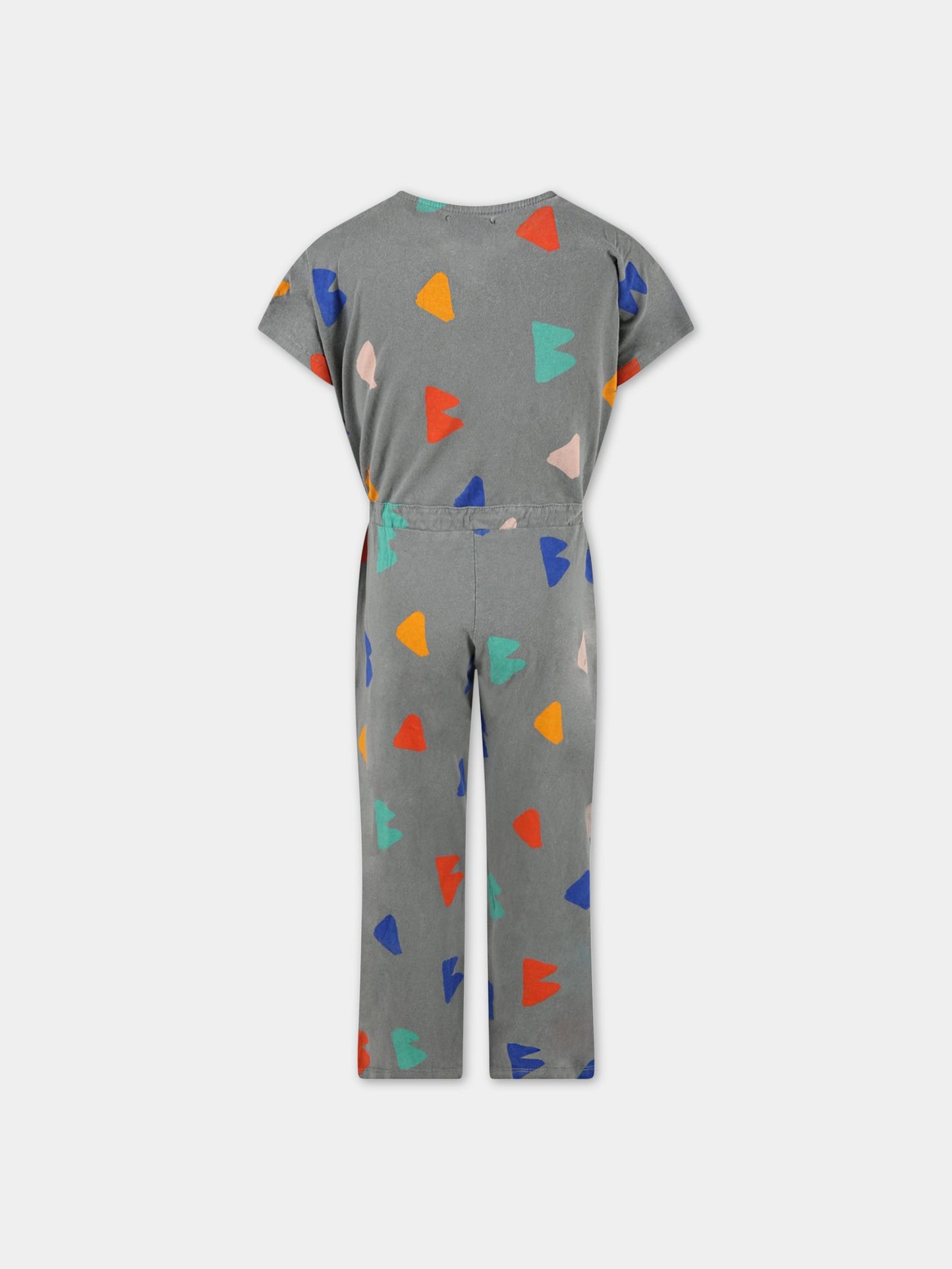 Tuta grigia per bambina con stampe,Bobo Choses,122AC118