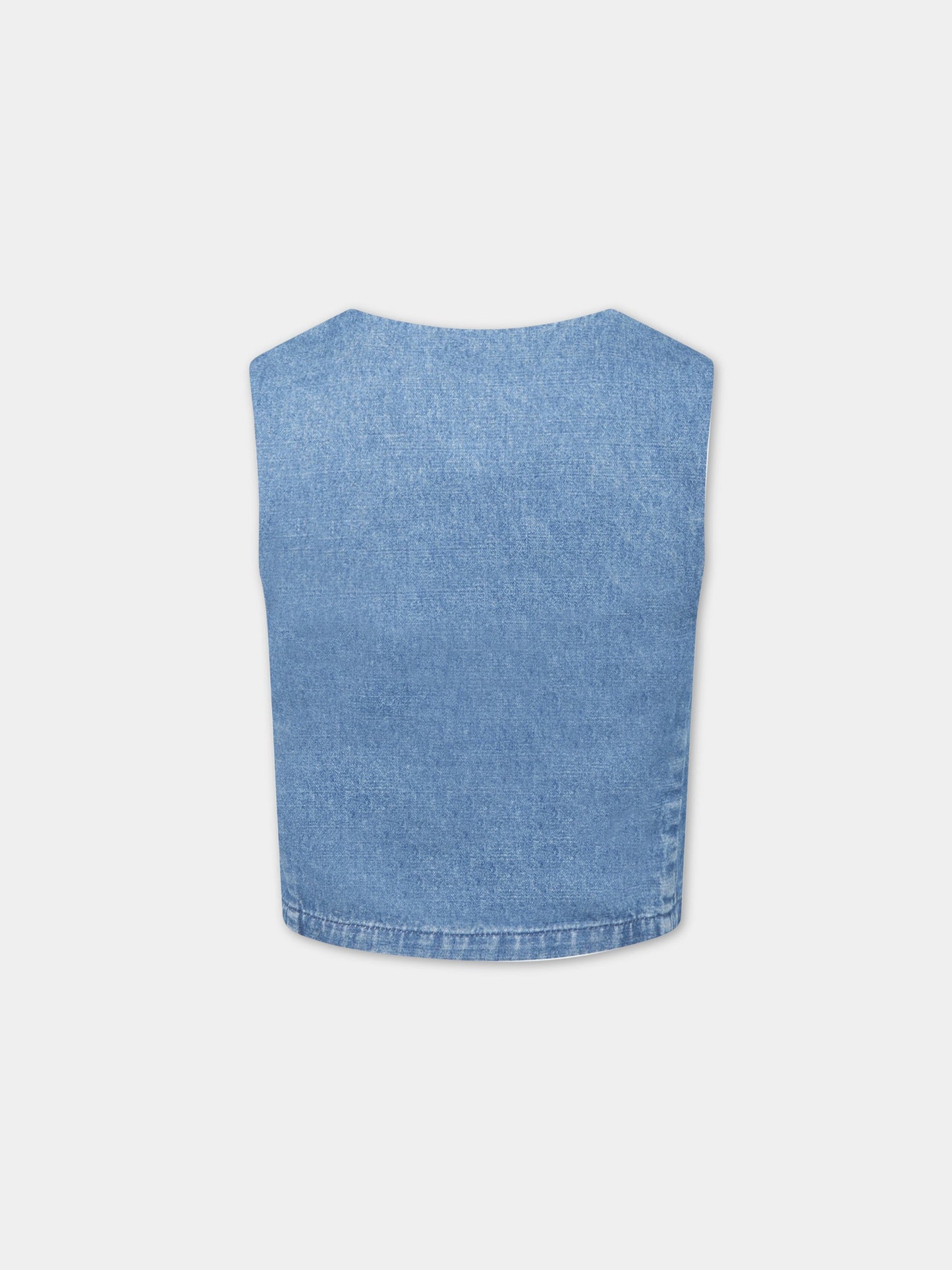 Gilet celeste per bambino con logo,Fay Kids,5Q2002 D0022 608