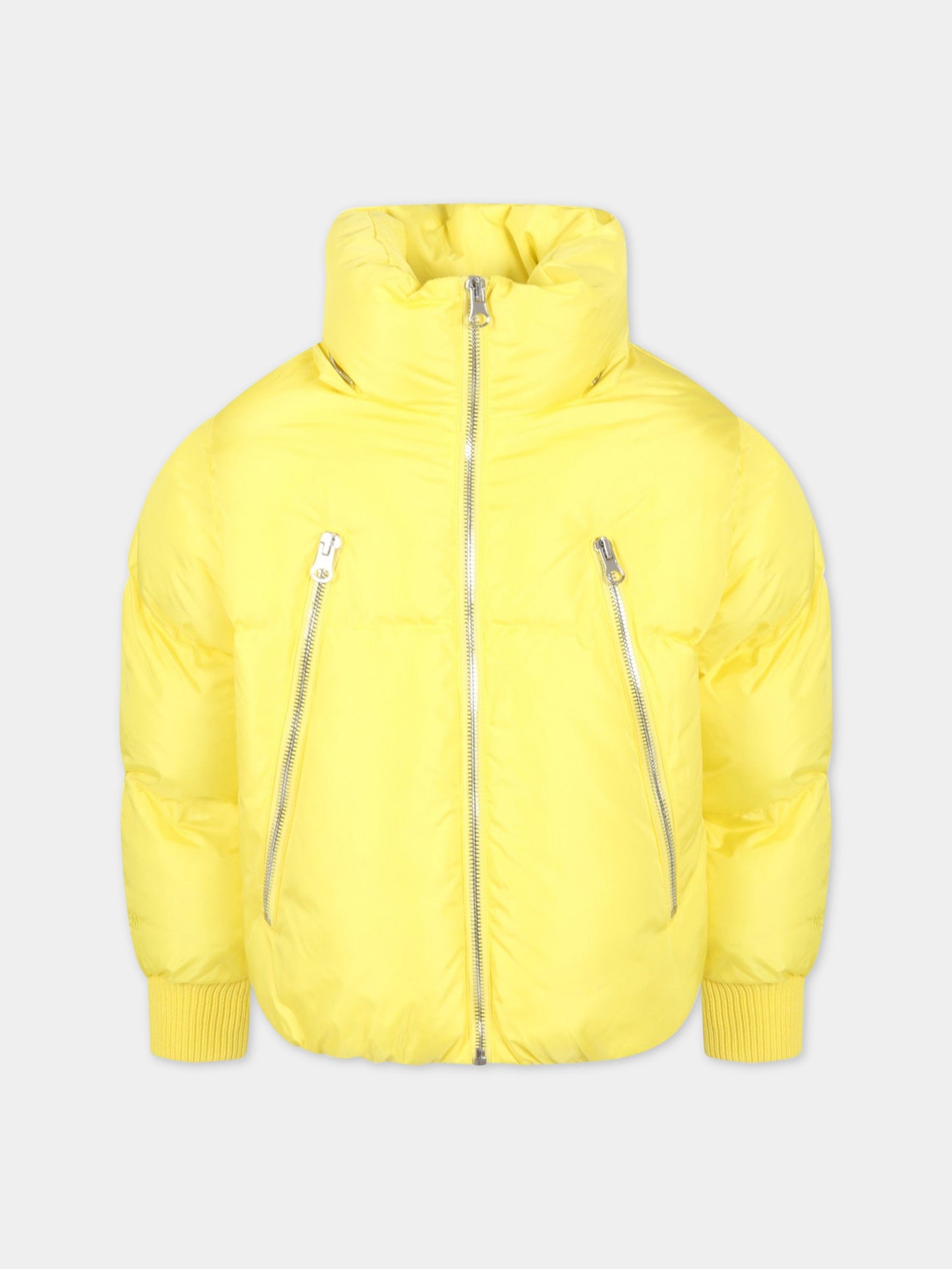 Piumino giallo per bambini con logo,Mm6 Maison Margiela,M60172 MM001 M6200