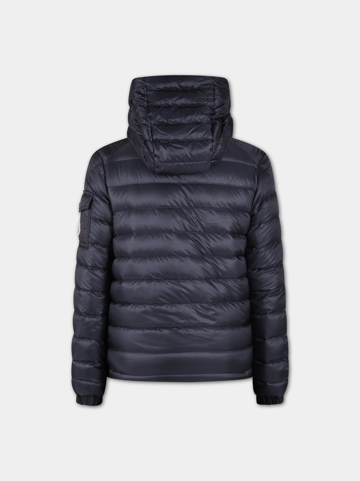 Piumino Lauros blu per bambino con patch logato,Moncler Kids,954 1A00011 53048 778