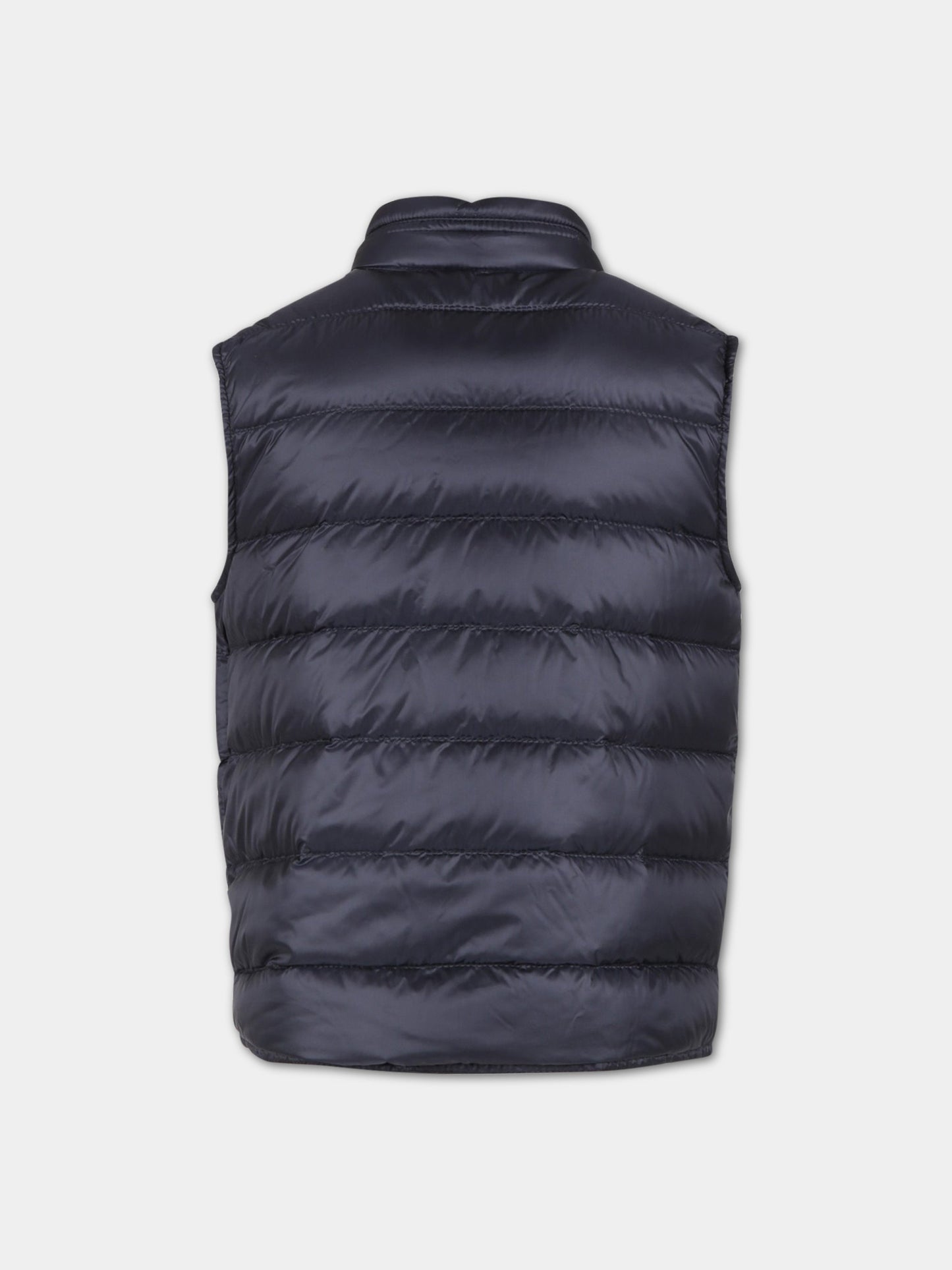 Piumino Gui blu per bambino con patch logato,Moncler Kids,954 1A00100 53334 742