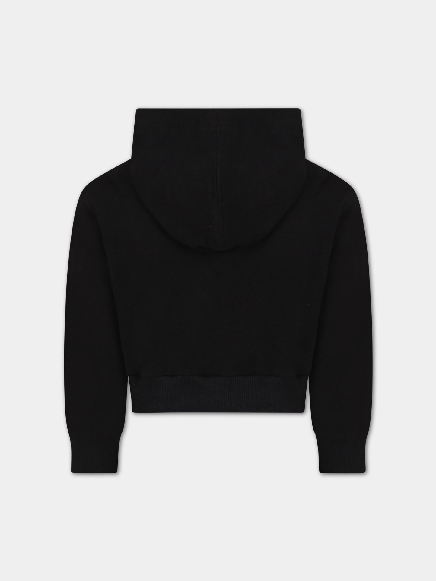 Felpa nera per bambina con iconico occhiolino e stella,Chiara Ferragni Collection,51A802 1250 0050