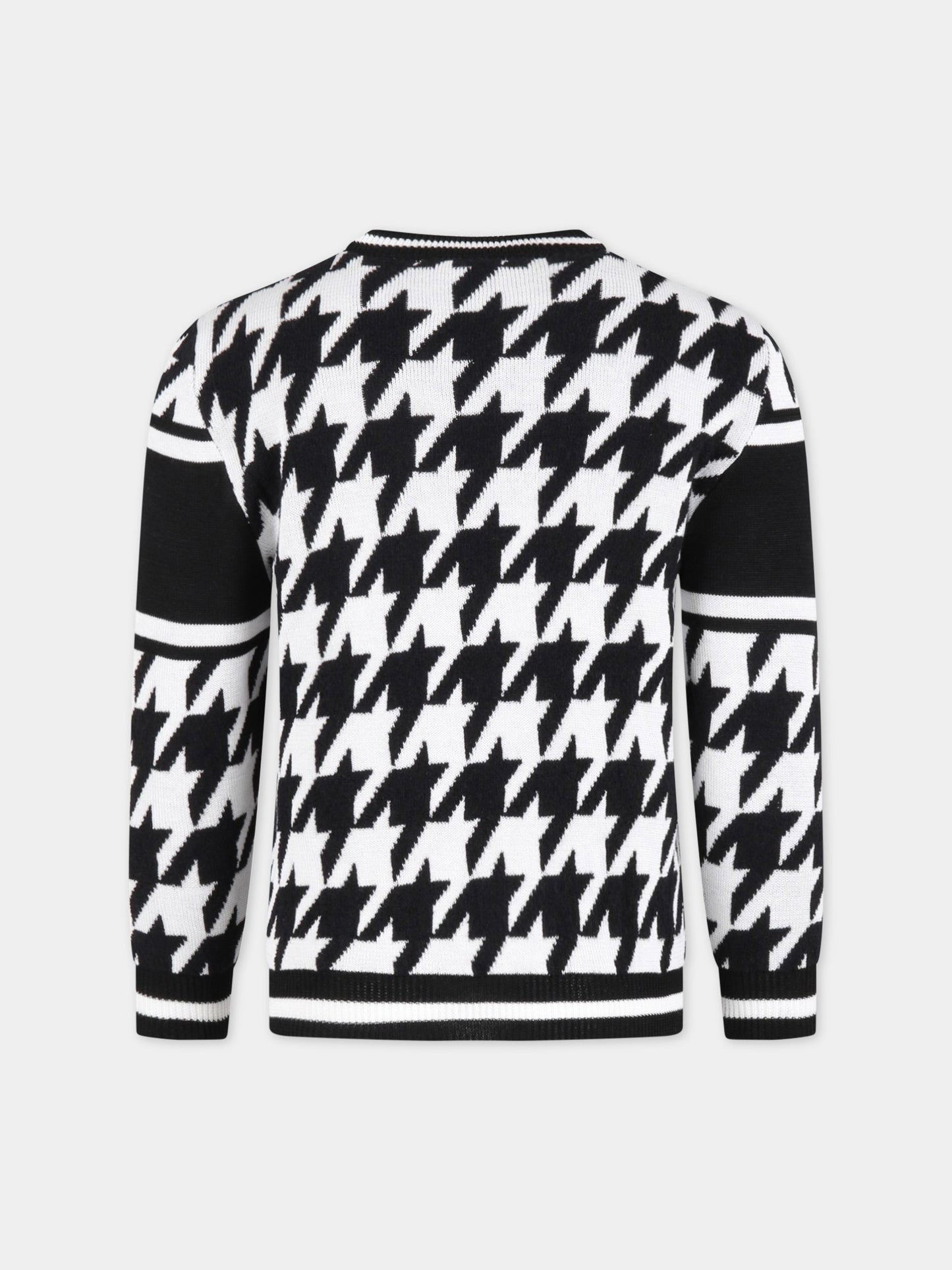 Maglione multicolor per bambino con logo bianco,Balmain Kids,BS9P10 X0018 930BC