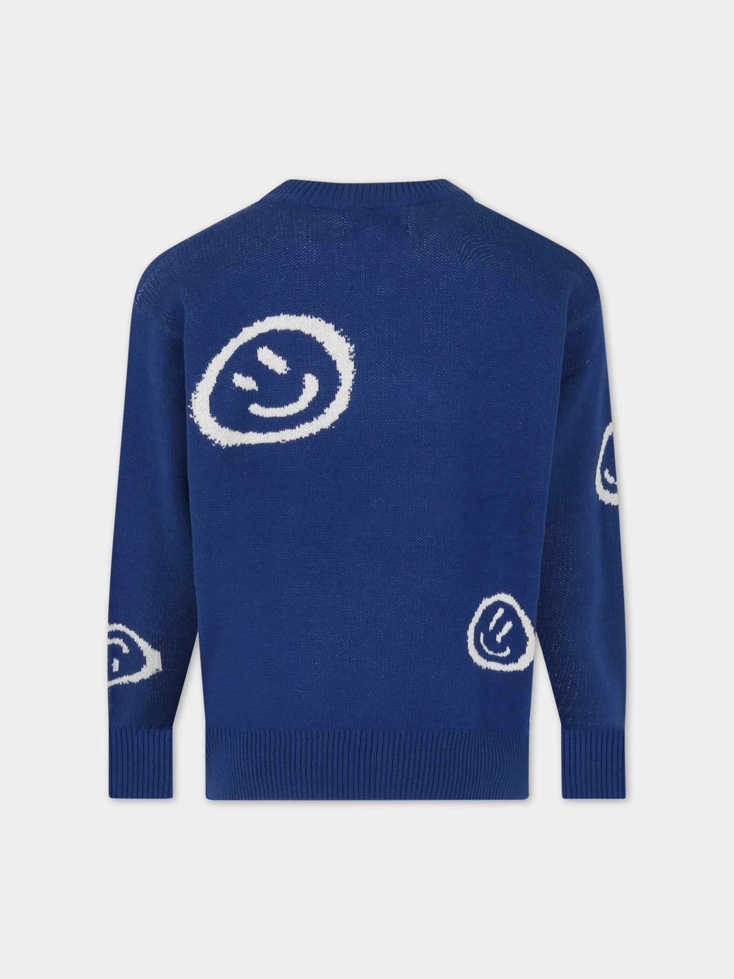 Maglione blu per bambino con smile,Molo,1S23K202 3226
