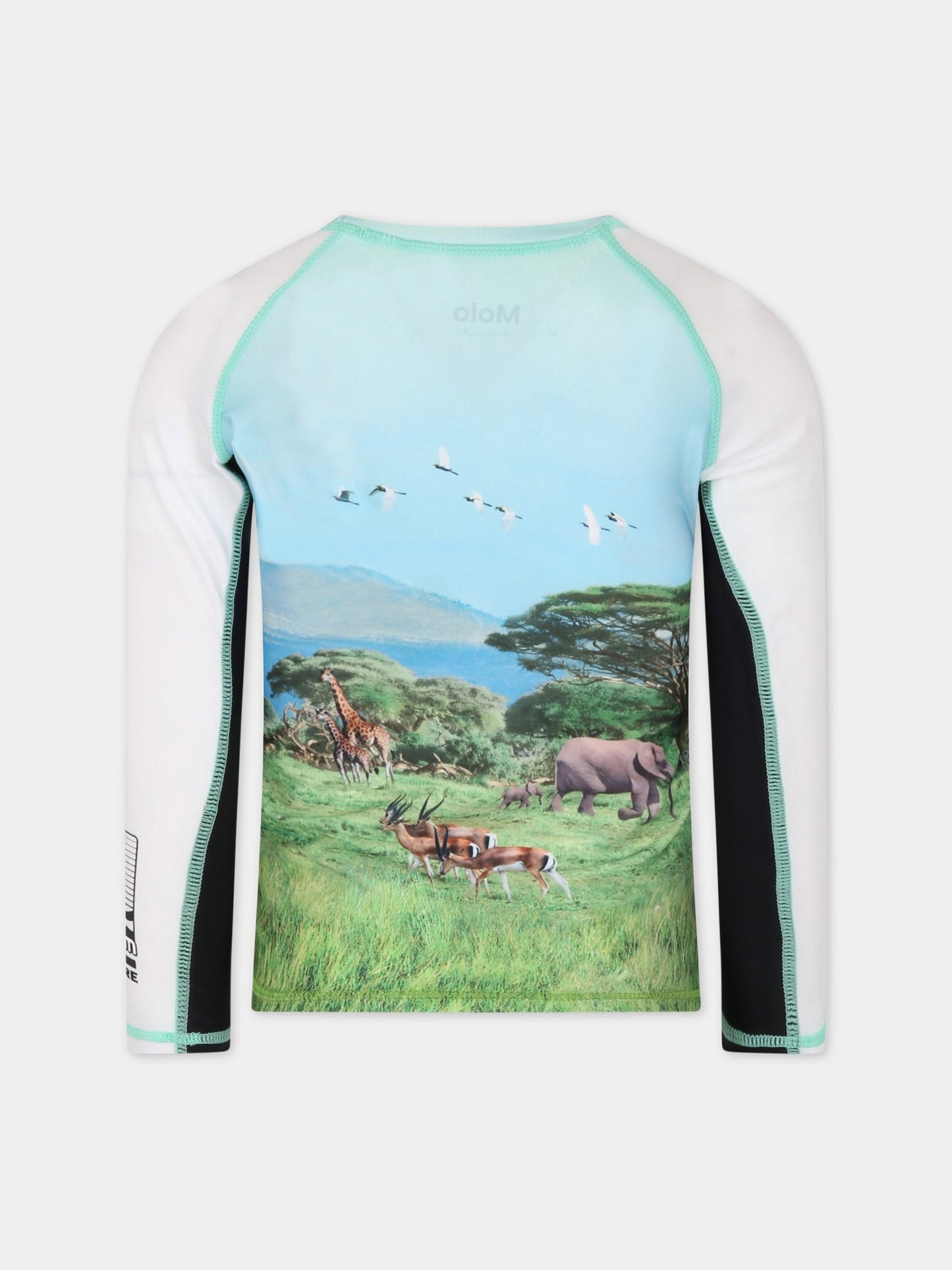 T-shirt multicolor per bambino con tigre,Molo,8S23P205 7914