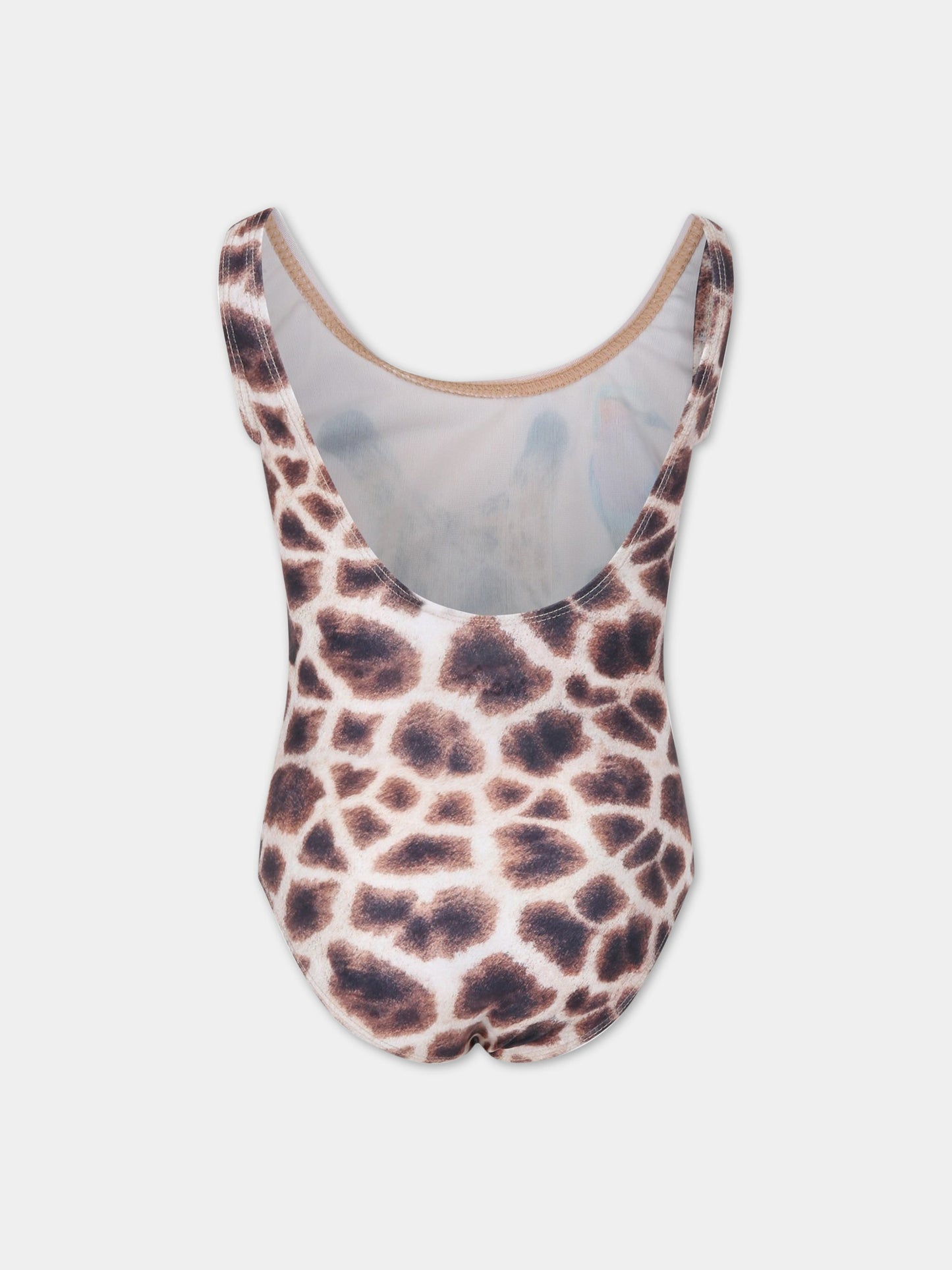 Costume multicolor intero per bambina con giraffe,Molo,8S23P510 7883