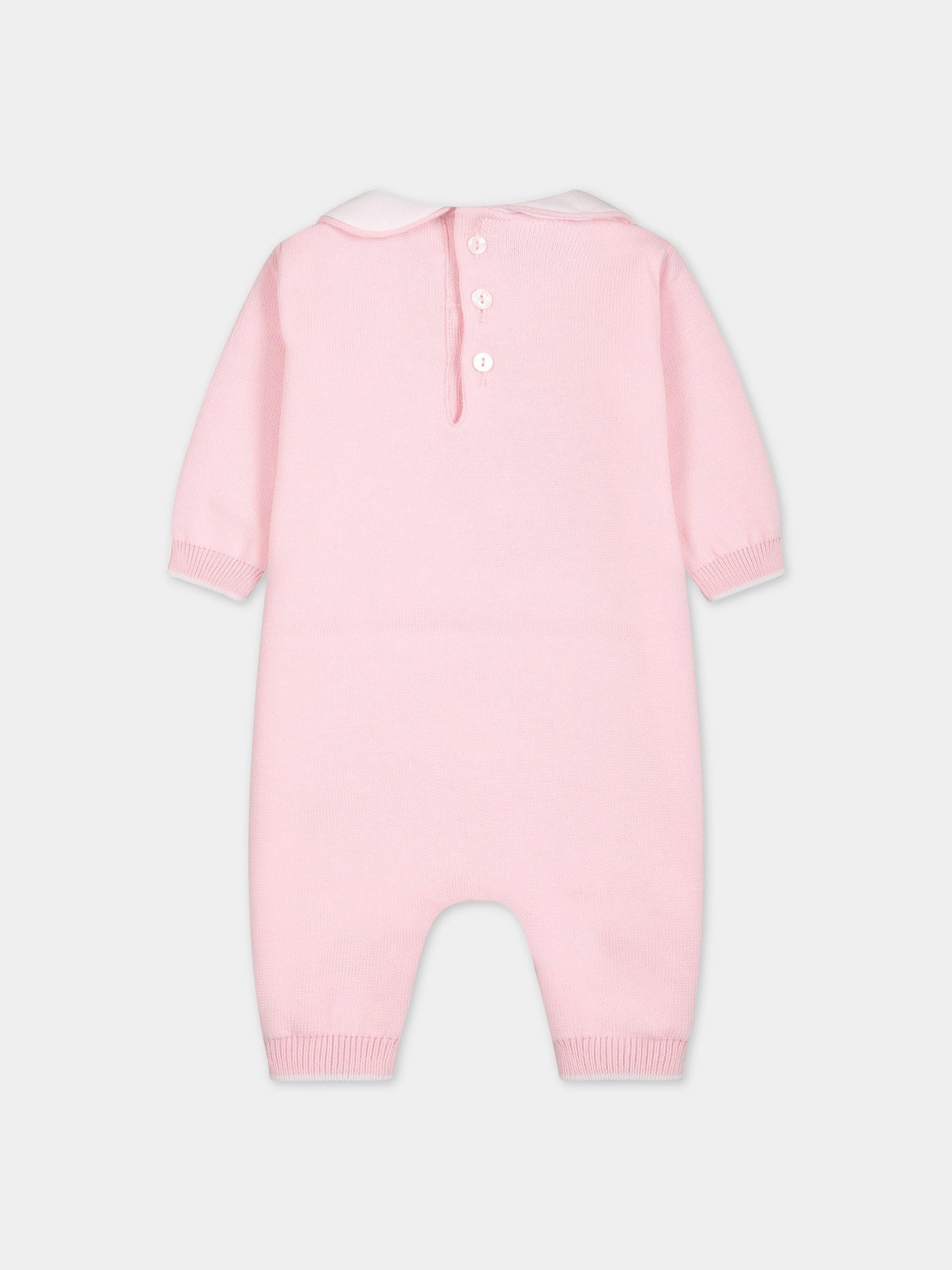Tutina rosa per neonata con scritta Amore ,Little Bear,6122 ROSA