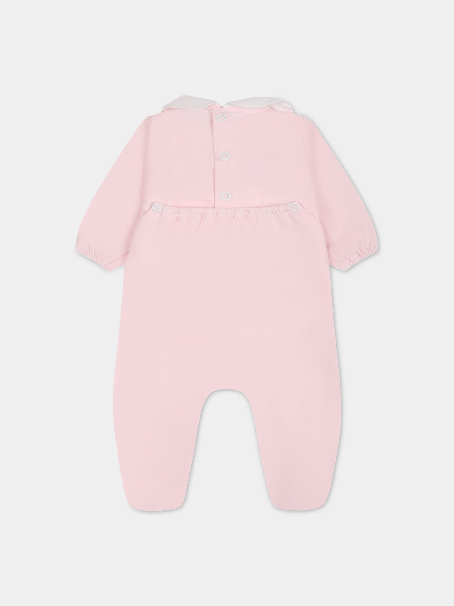 Tutina rosa per neonata con scritta e cuore,Little Bear,6038 ROSA