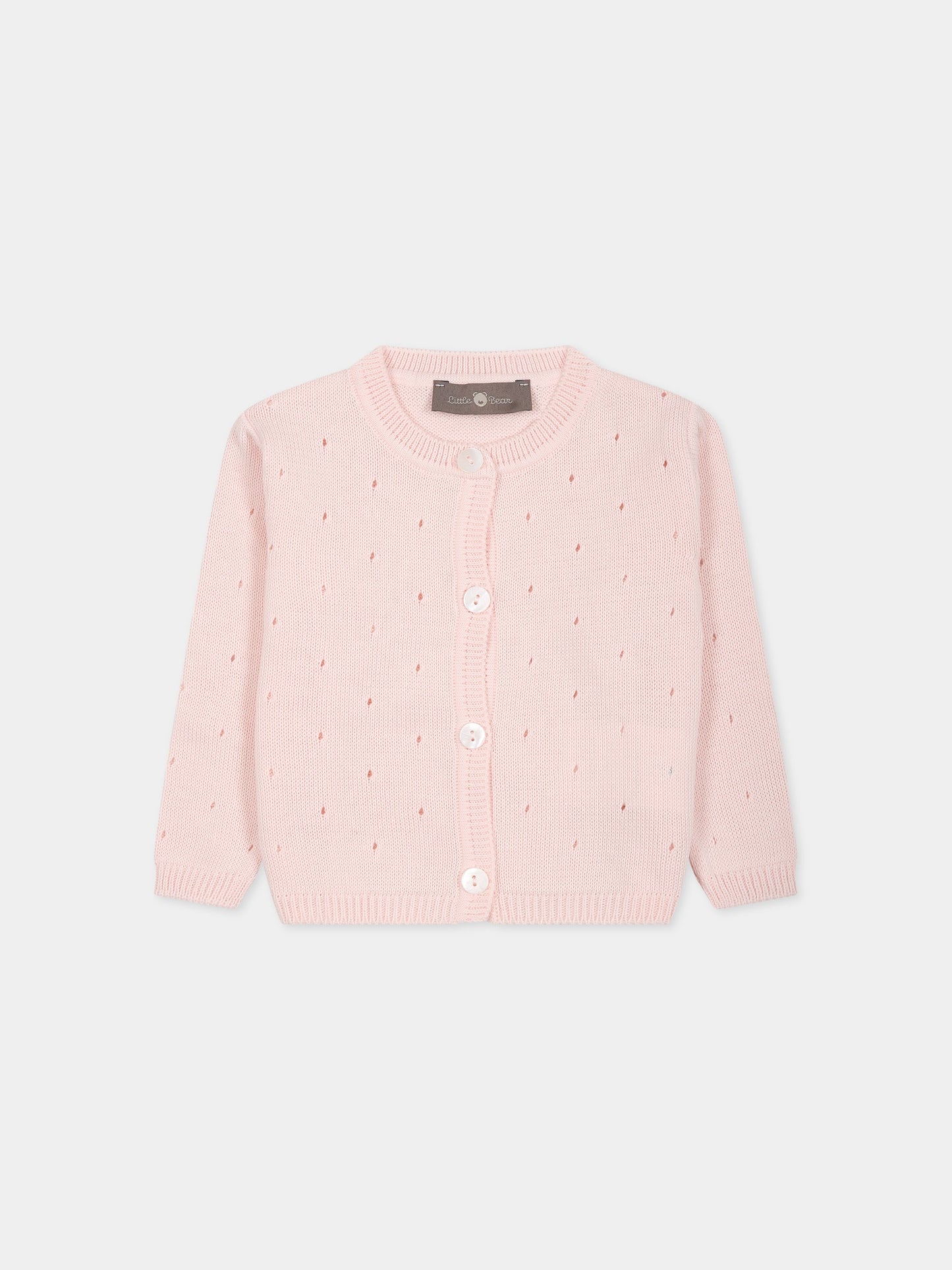 Cardigan rosa per neonata,Little Bear,6158 CIPRIA