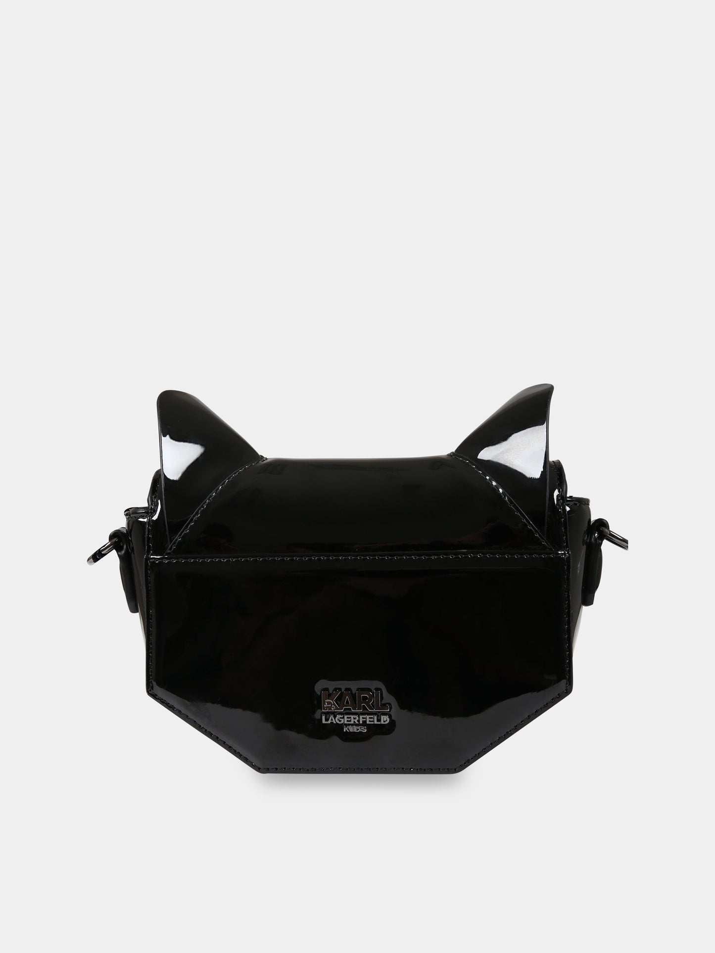 Borsa nera per bambina con logo,Karl Lagerfeld Kids,Z10155 09B