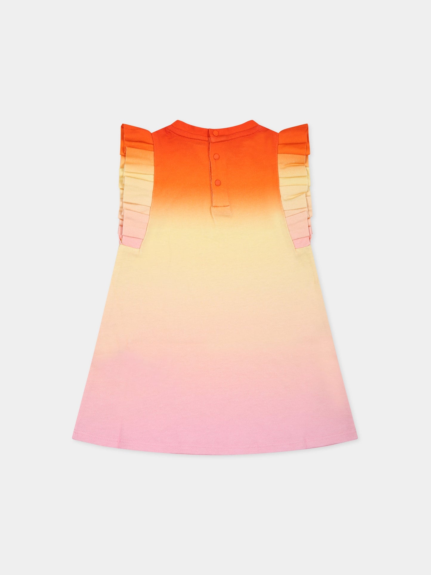 Vestito multicolor per neonata con logo,Givenchy Kids,H02101 Z40