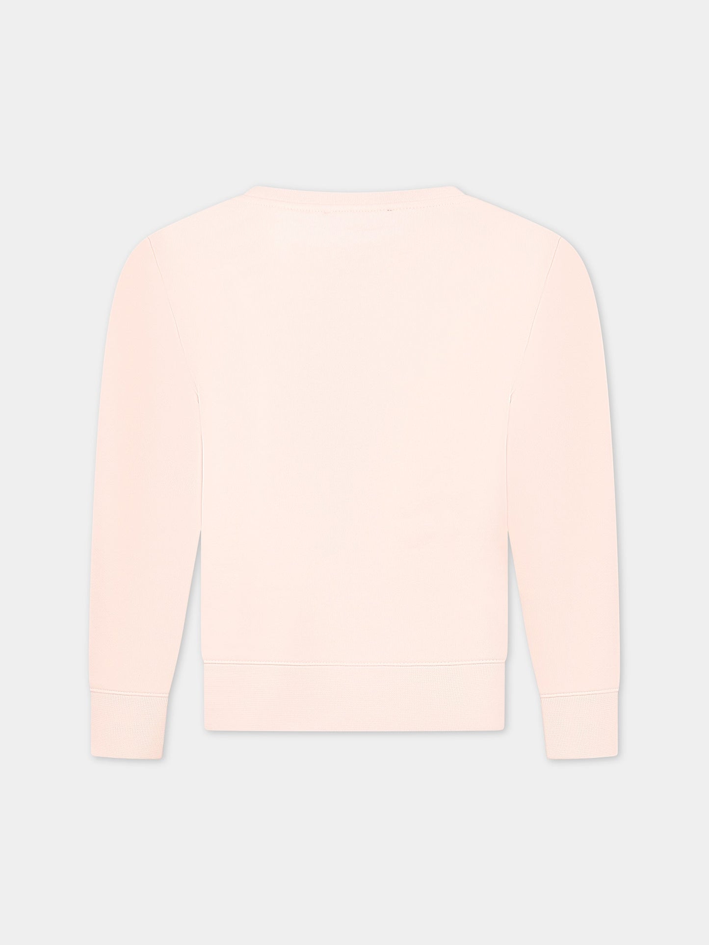 Felpa rosa per bambina con logo,A.p.c.,COEZD E27735FAB