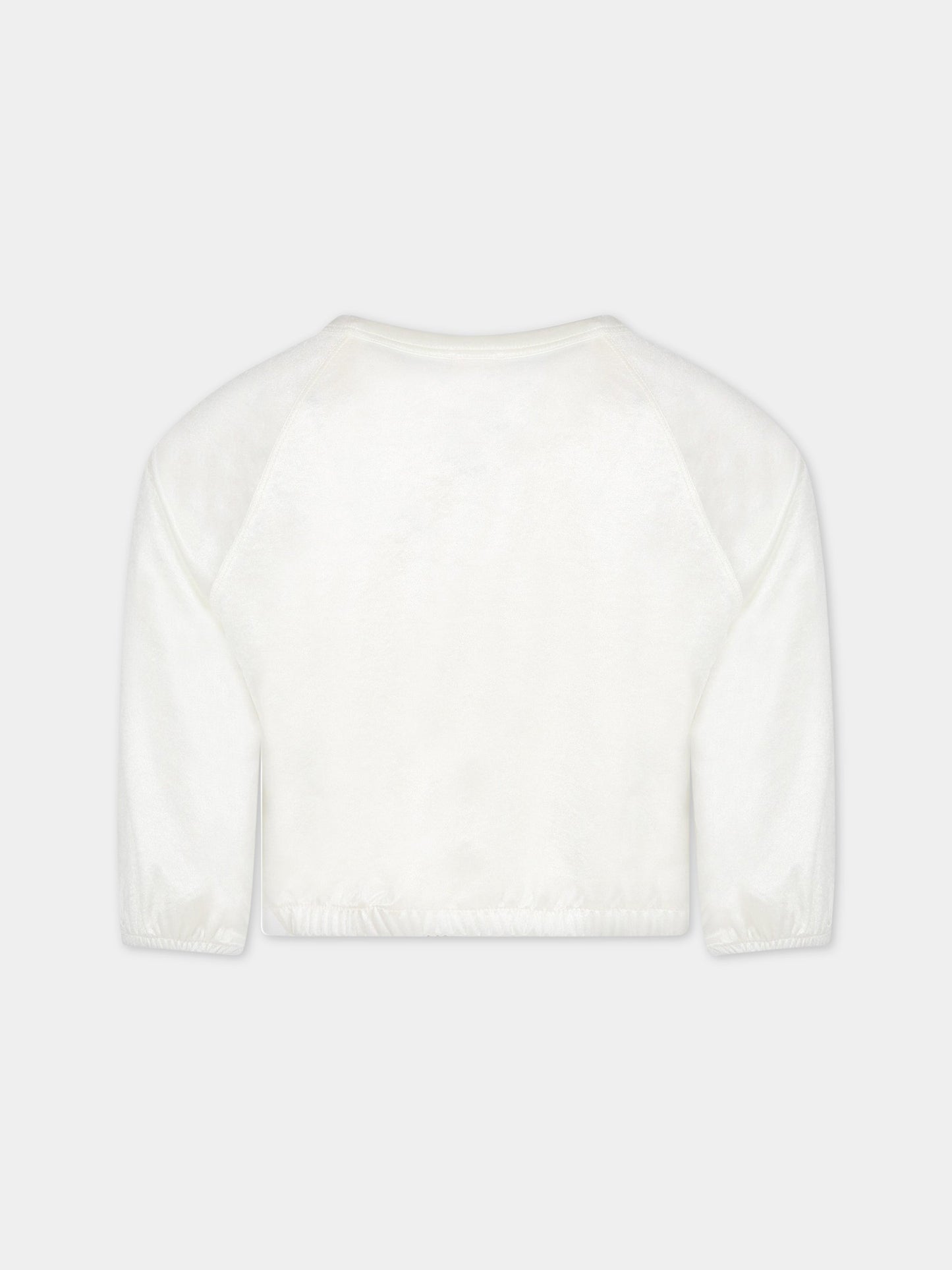 Felpa avorio per bambina,Caffe' D'orzo,ZS4A50 K0134 101