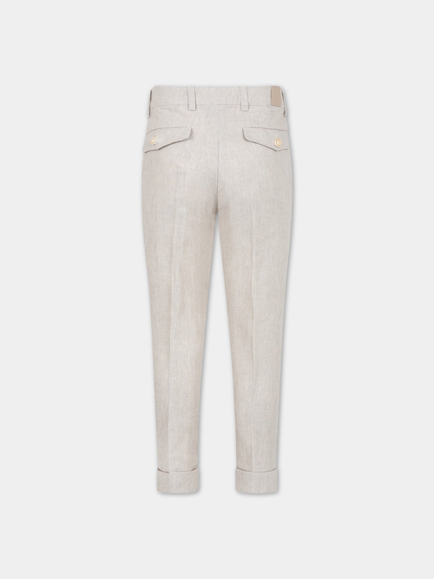 Pantalone elegante beige pr bambino,Eleventy,ES6P40 I0144 106