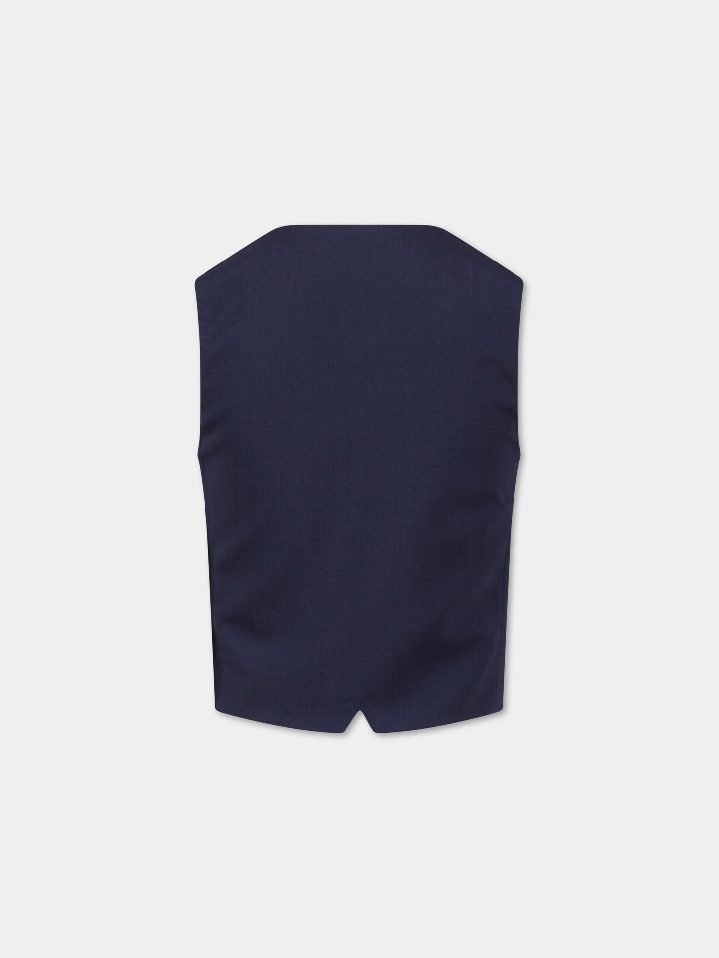 Panciotto blu per bambino con logo,Fay Kids,FS2Q02 I0142 621