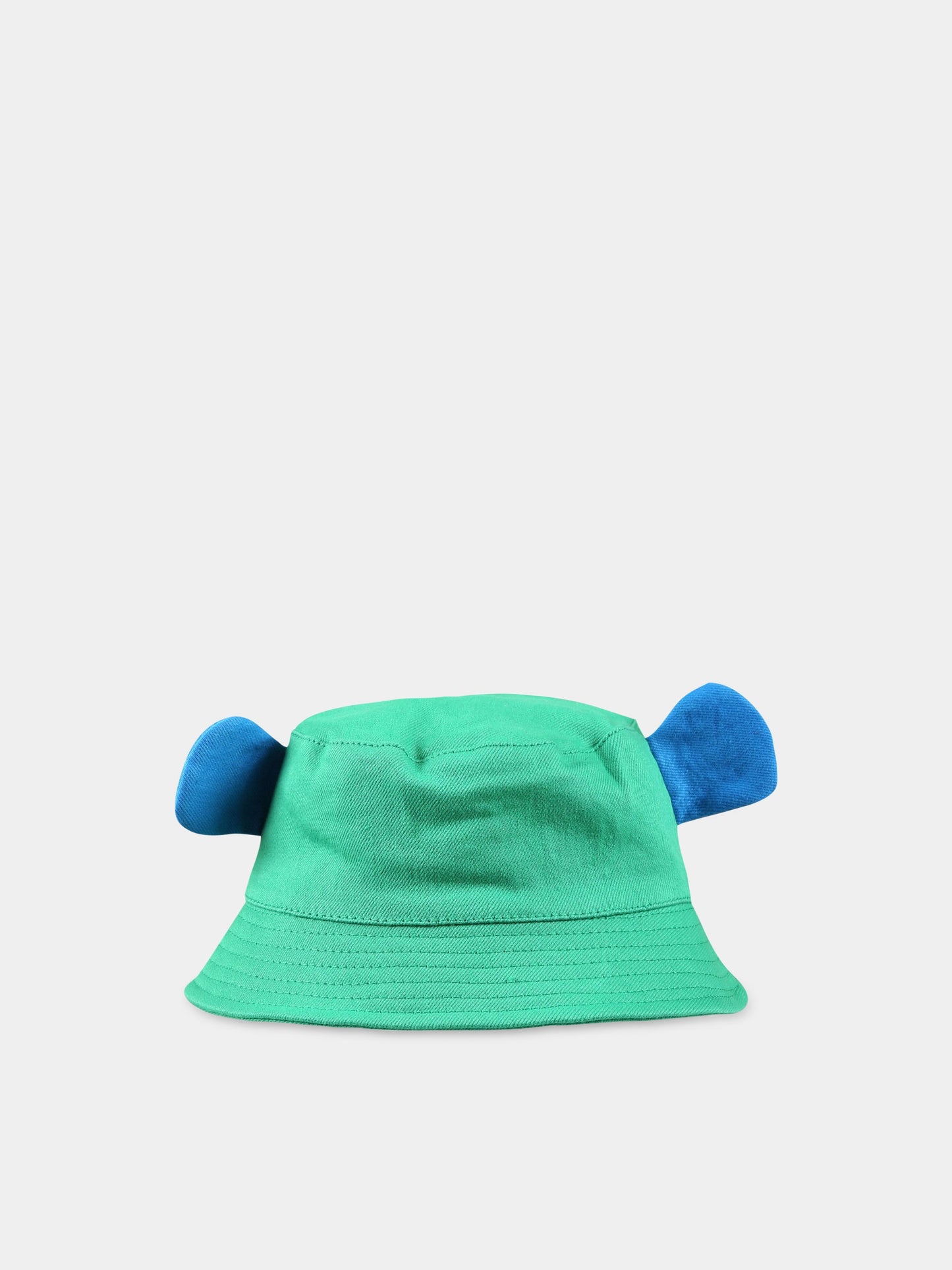 Cloche verde per neonato con patch,Stella Mccartney Kids,TS0047 Z0156 711