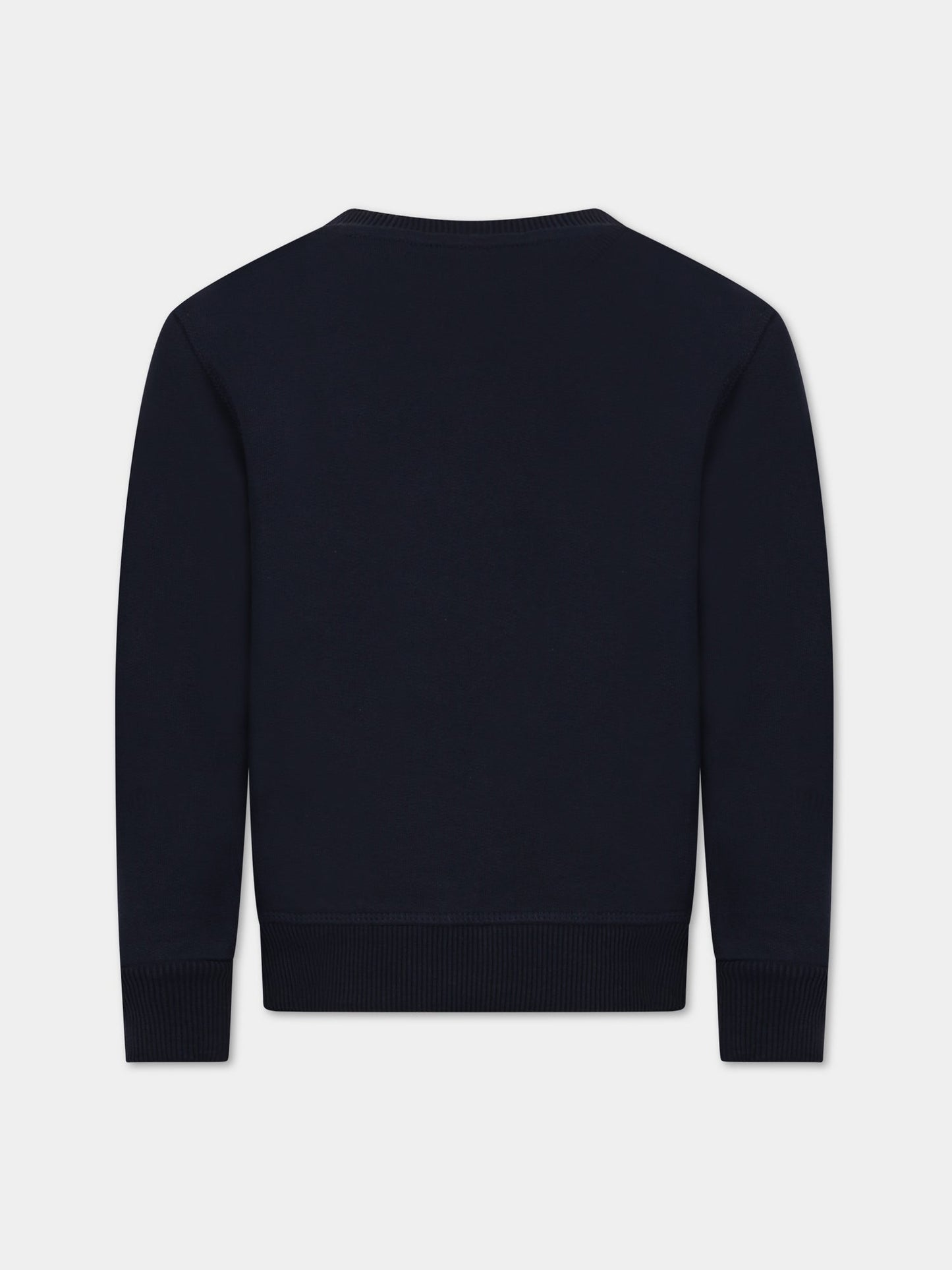 Felpa blu per bambino con logo azzurro,North Sails,794406 000 0802