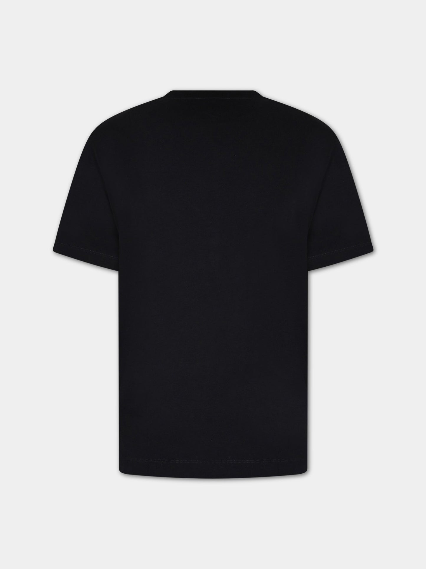 T-shirt blu per bambino con logo,Armani Junior,3R4TJM 1JWZZ 0920