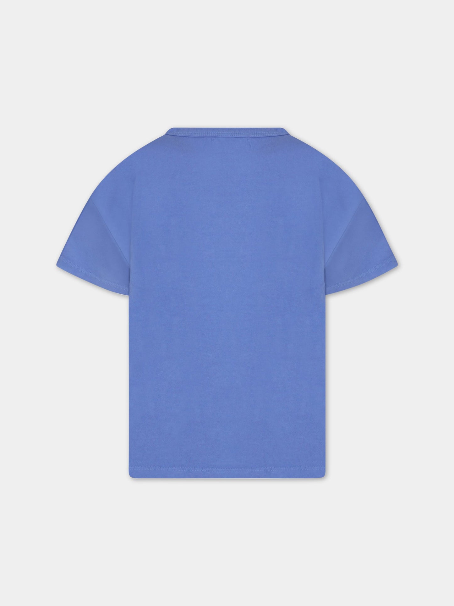 T-shirt viola per bambino con logo muticolor,Bobo Choses,123AC010