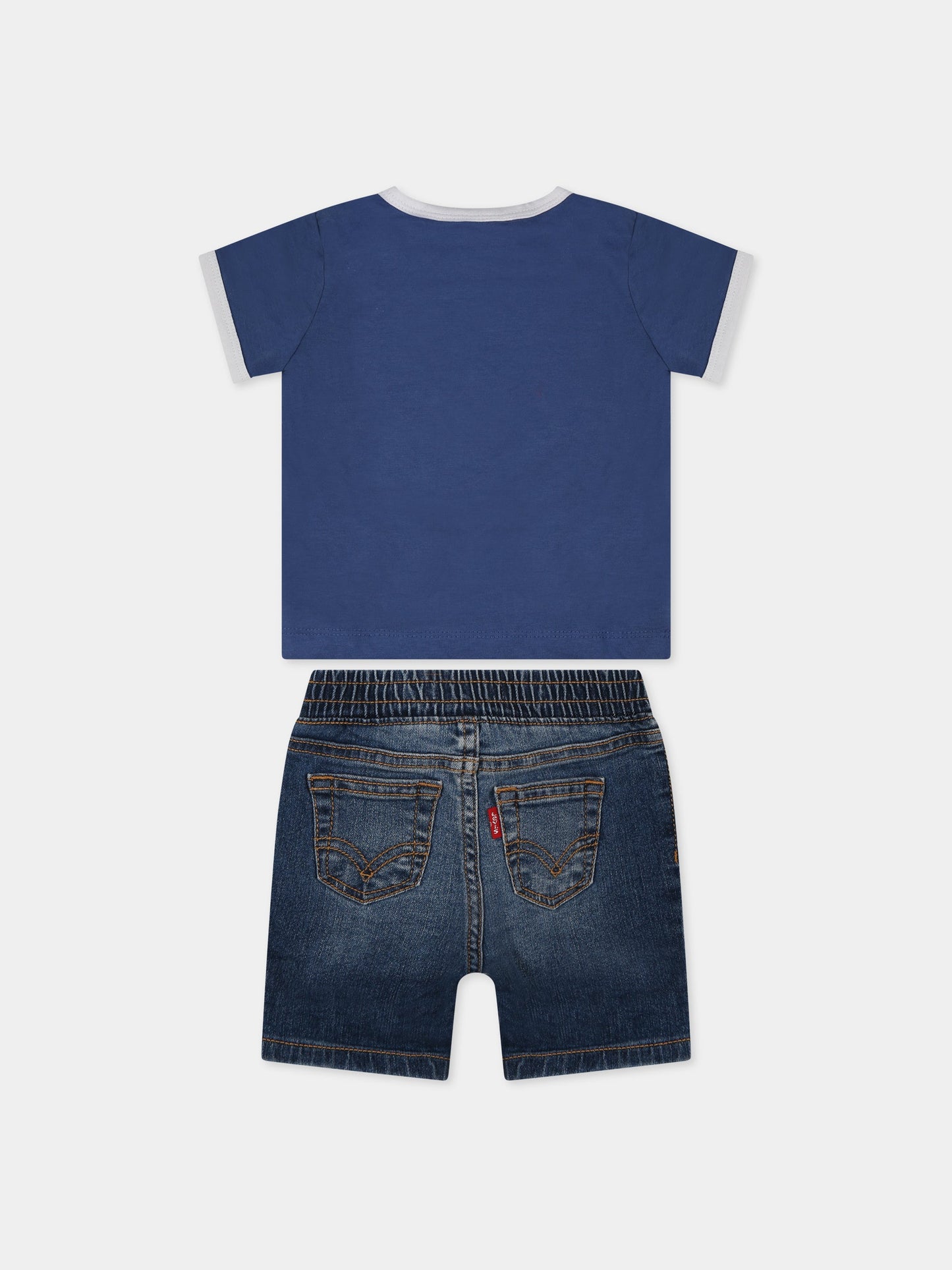 Completo multicolor per neonato con logo,Levi's Kids,LK6EH020 6EH020 U69