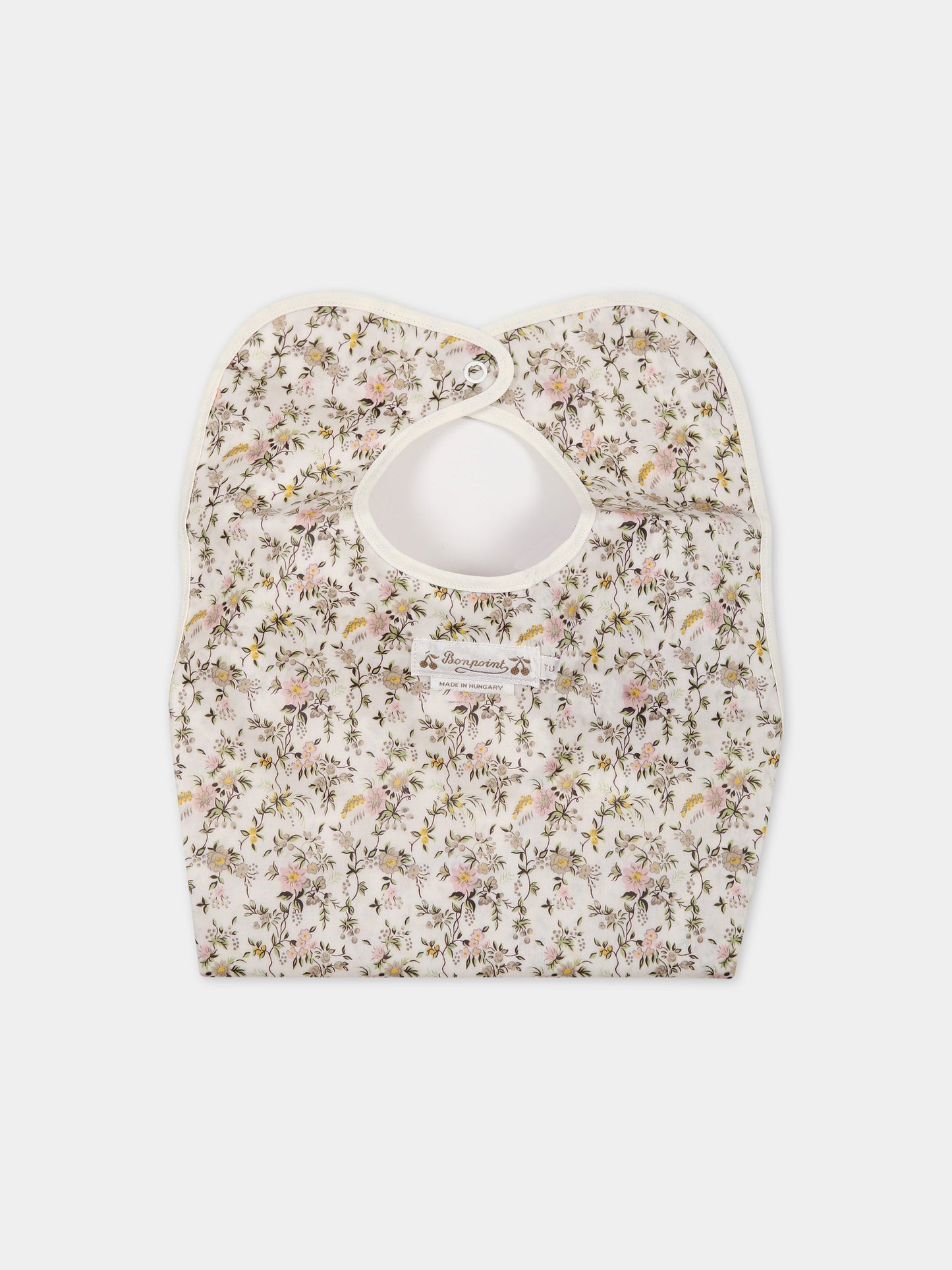 Bavaglino multicolor per neonata con stampa fiori,Bonpoint,S03ZACW00001 502