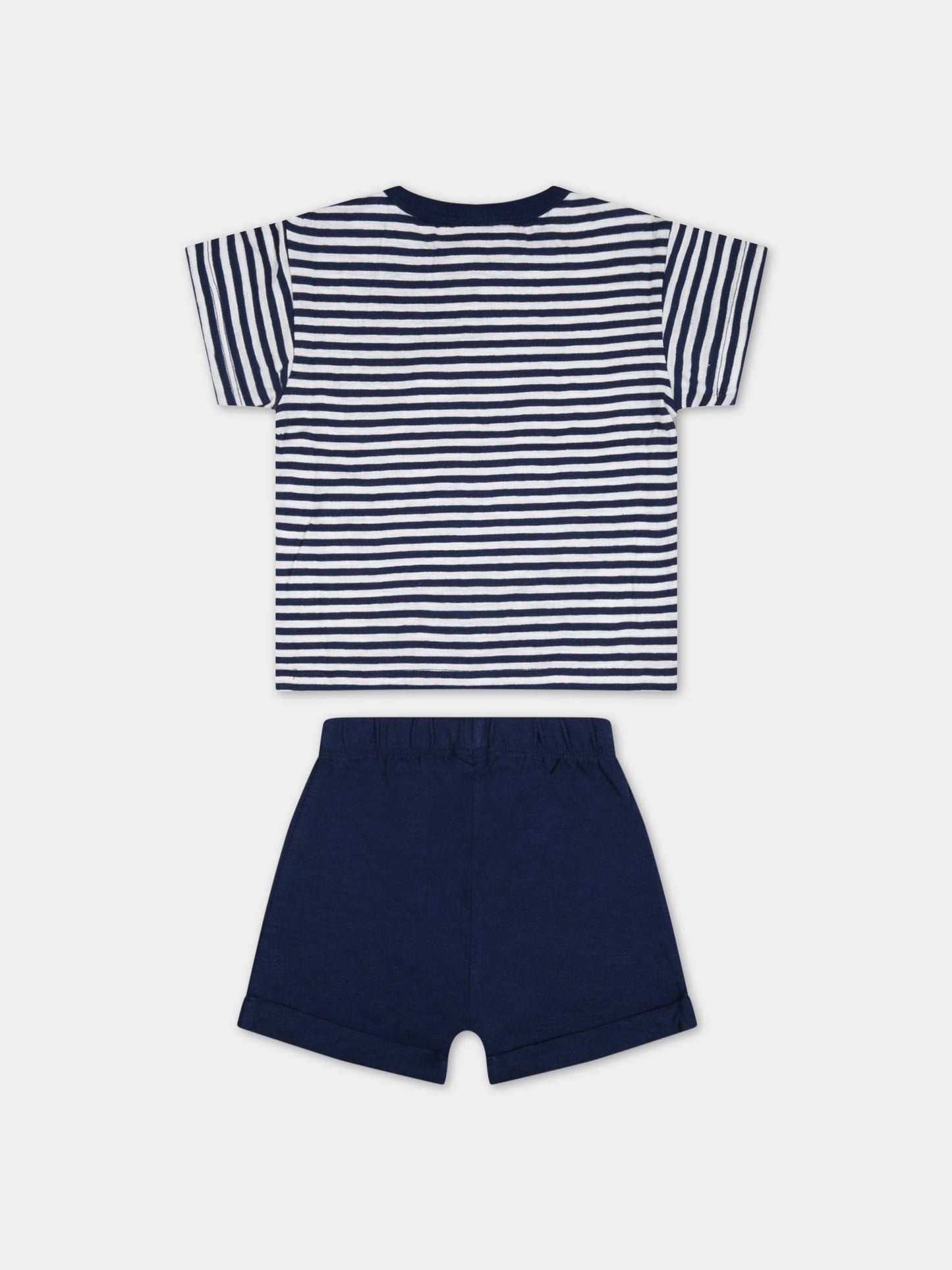 Completo multicolor per neonato con logo,Petit Bateau,A077V MEDIEVAL/MARSHMALLOW