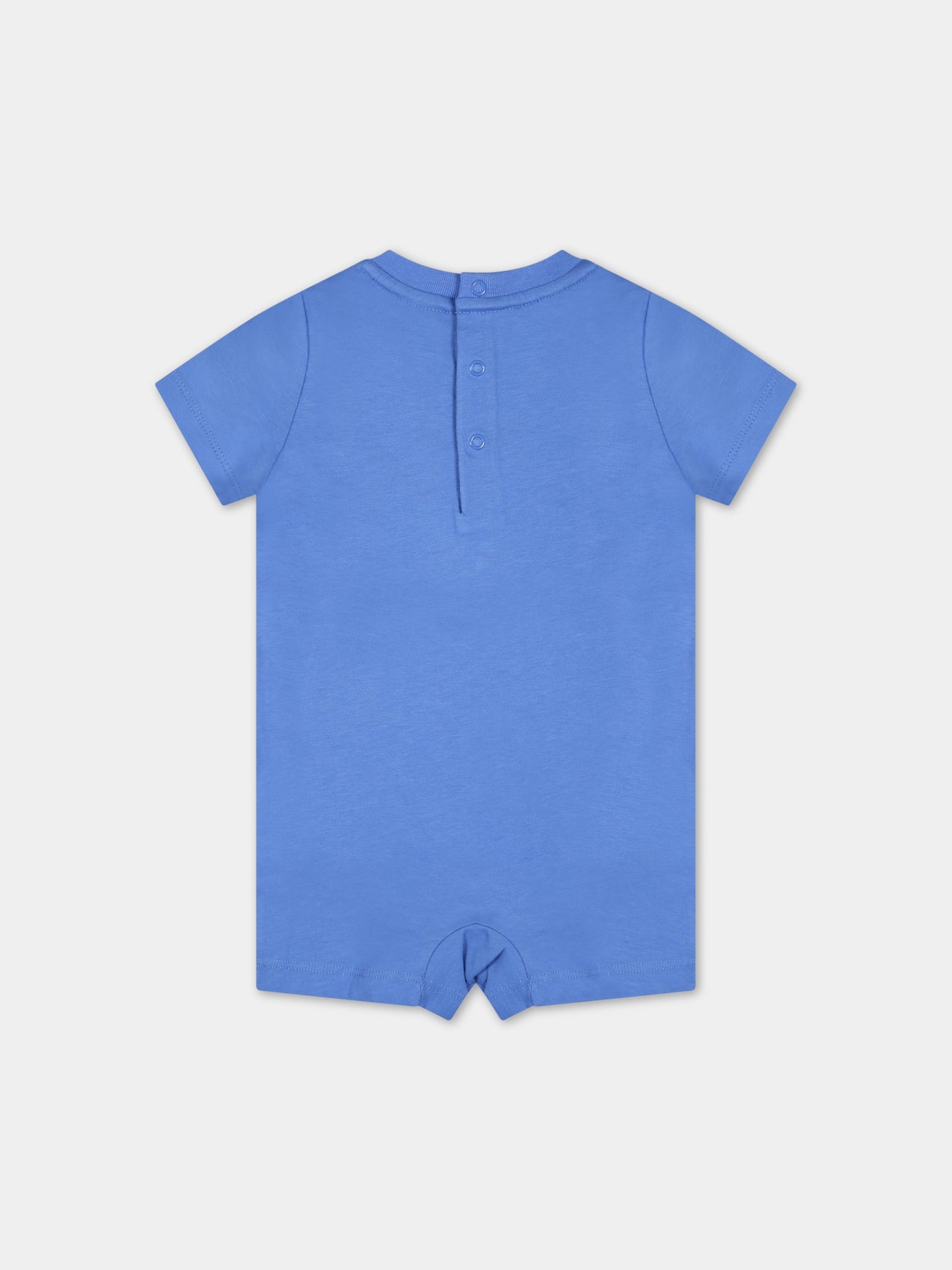 Pagliaccetto azzurro per neonato con orso,Ralph Lauren Kids,865749002