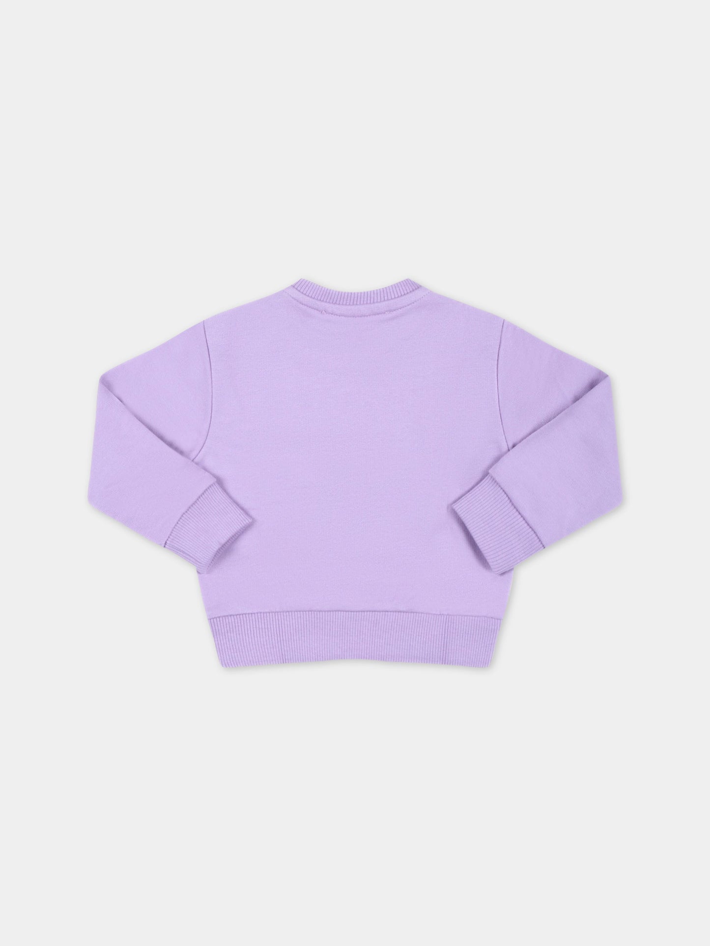 Felpa viola per neonata con Medusa fucsia,Versace,1000174 1A04801 2L750