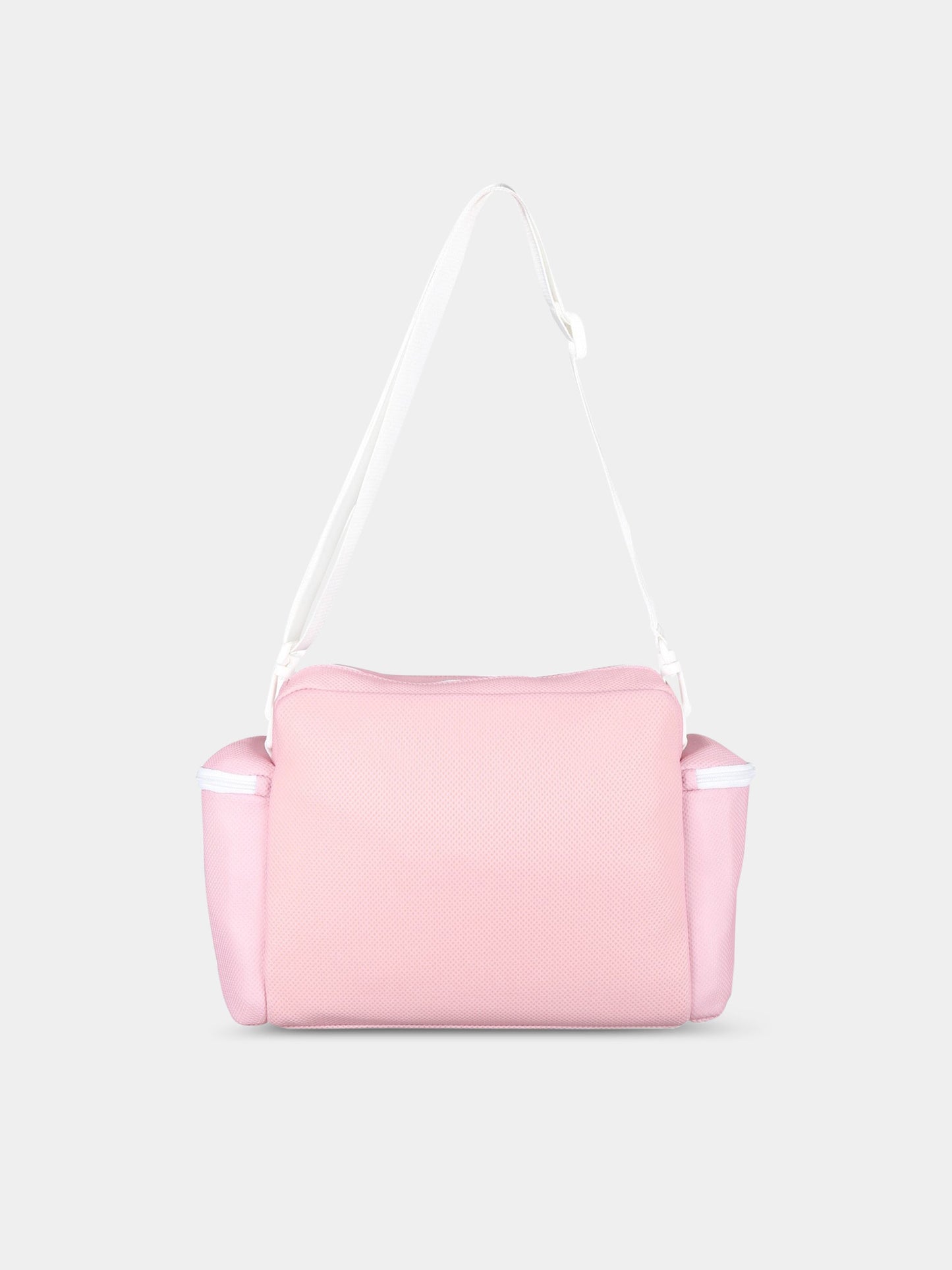 Borsa-mamma rosa per neonata con logo,Versace,1007127 1A06133 2PE90