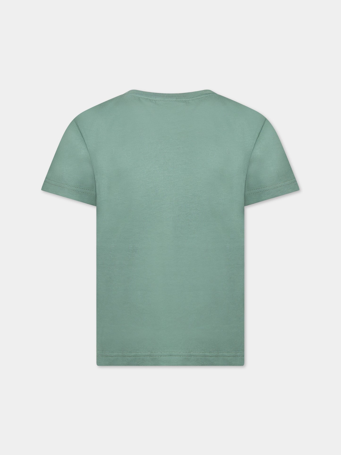 T-shirt verde per bambino con iconico coccodrillo,Lacoste,TJ1442 KX5