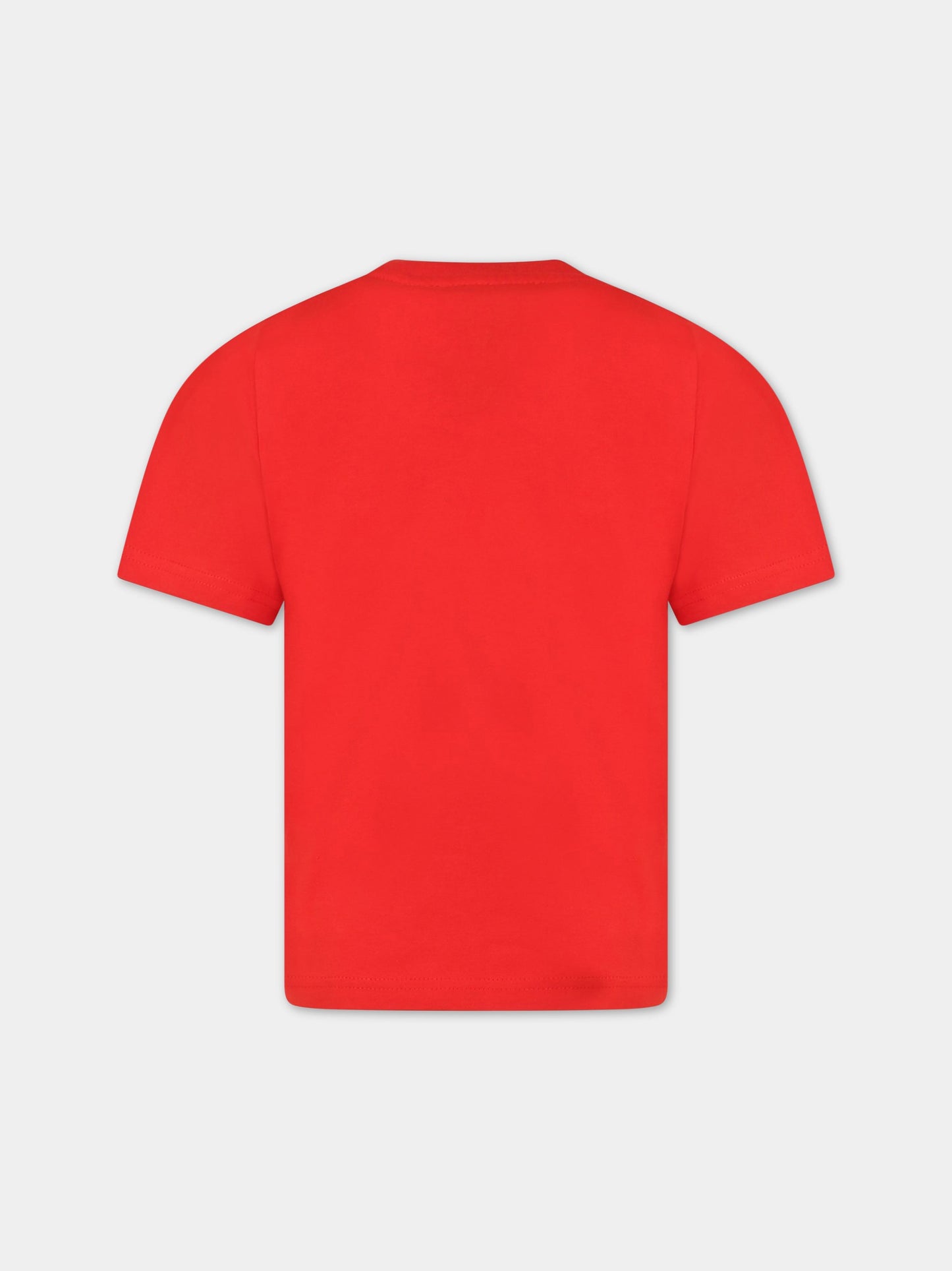 T-shirt rossa per bambino con logo,Dsquared2,DQ1770 D0A4C DQ413