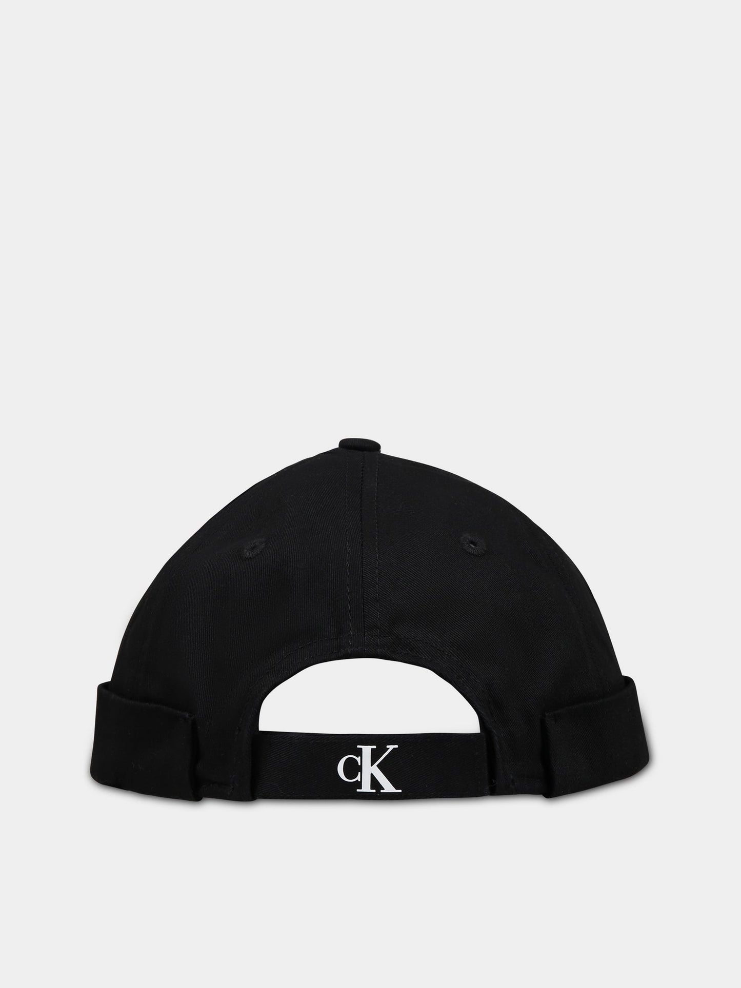 Cappello nero per bambini con logo,Calvin Klein Kids,CKIU0IU00427 IU0IU00427 BEH