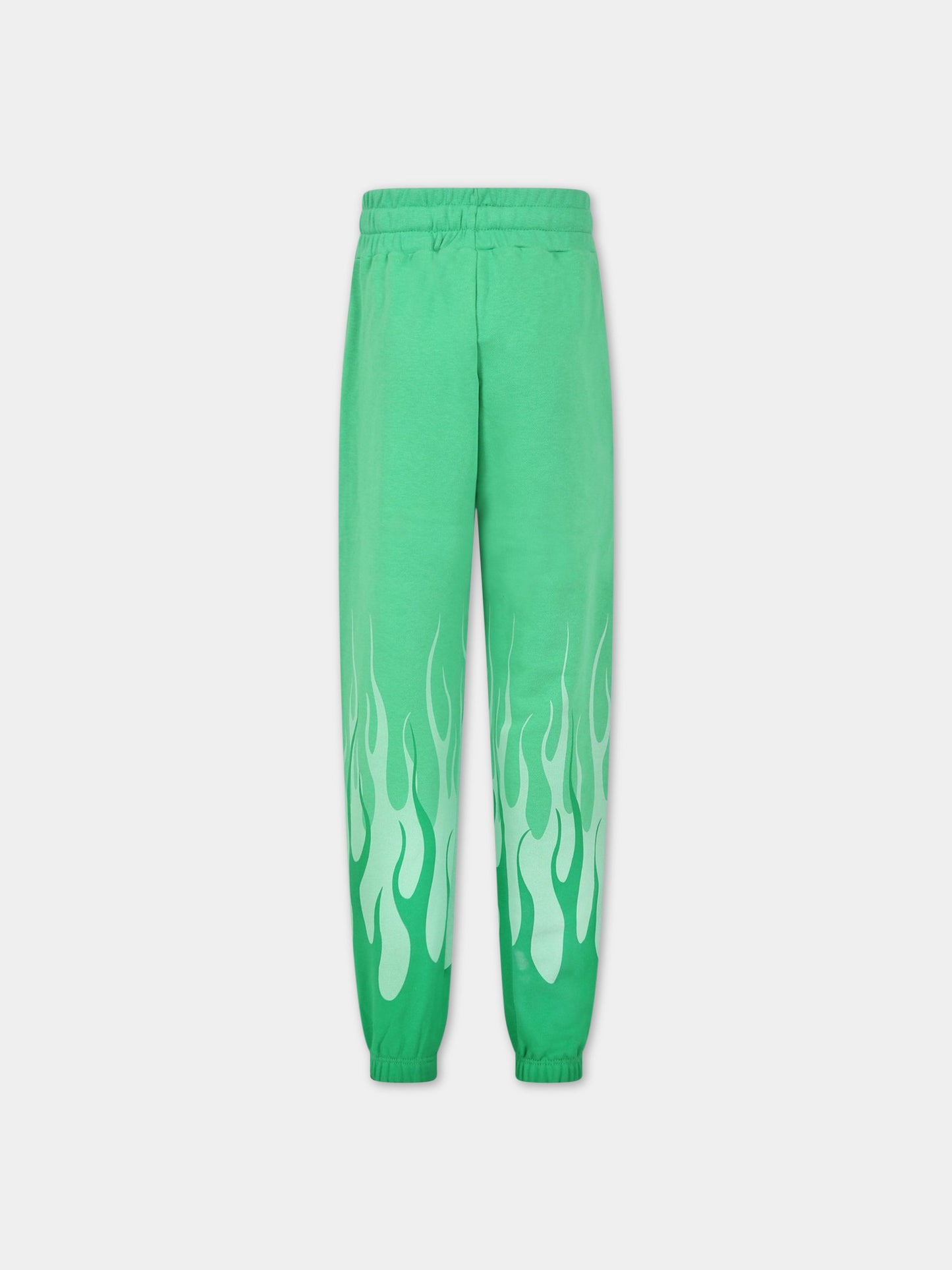 Pantalone casual verde per bambino con logo,Vision Of Super,PFV3103J VERDE