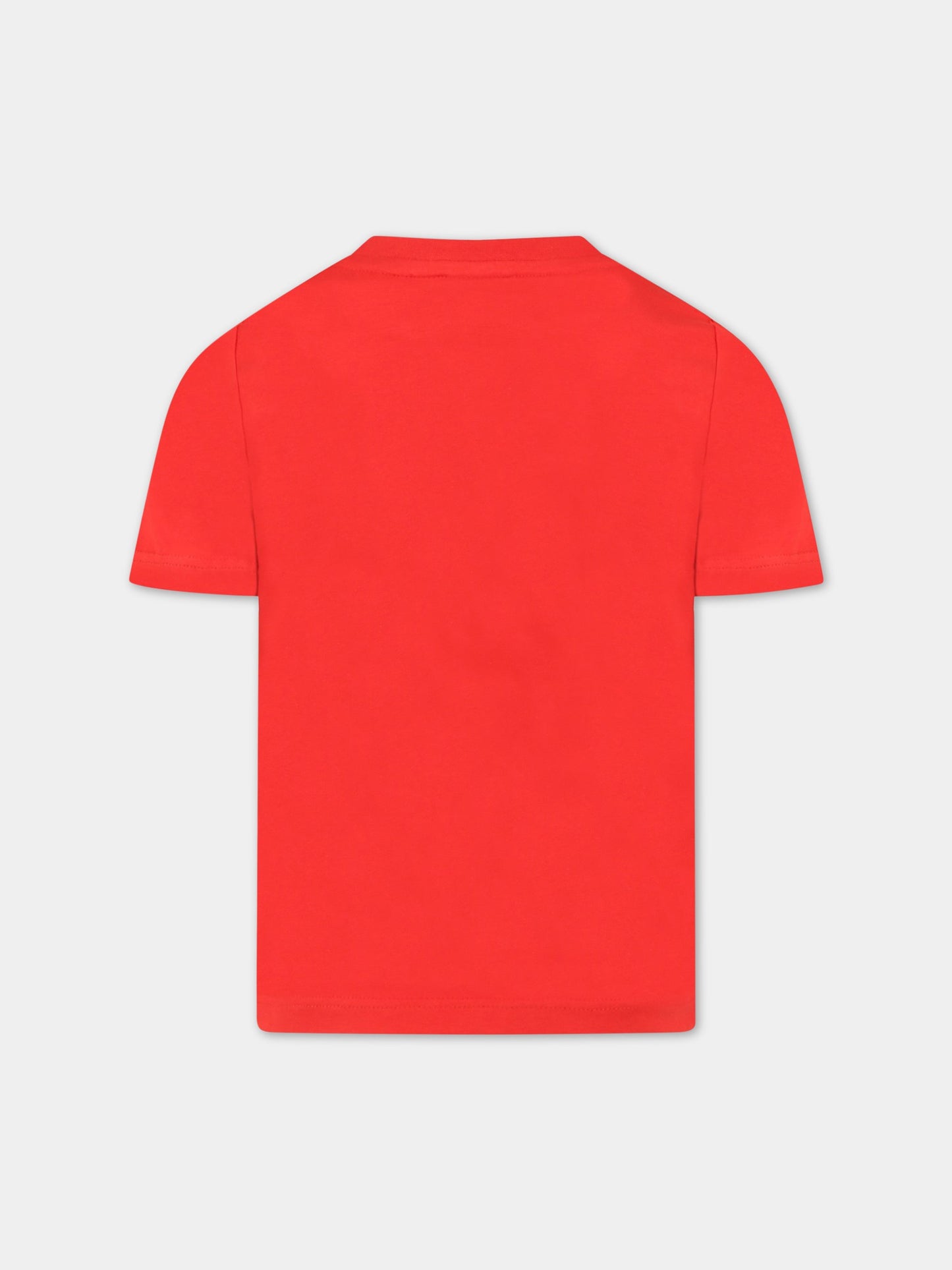 T-shirt rossa per bambino con logo,Hugo Boss,J25L53 97E