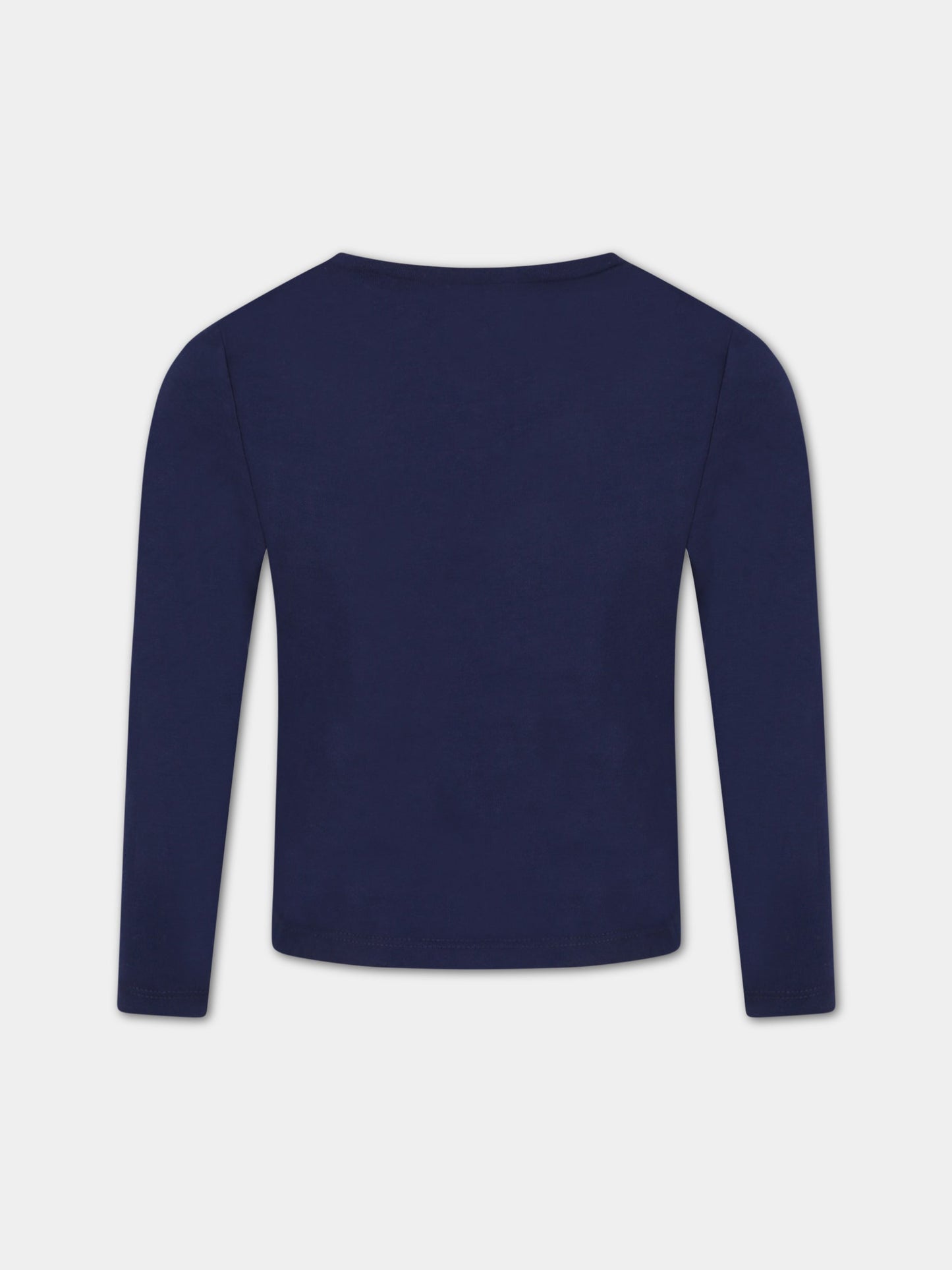 T-shirt blu per bambina con stella,Billieblush,U15924 85T