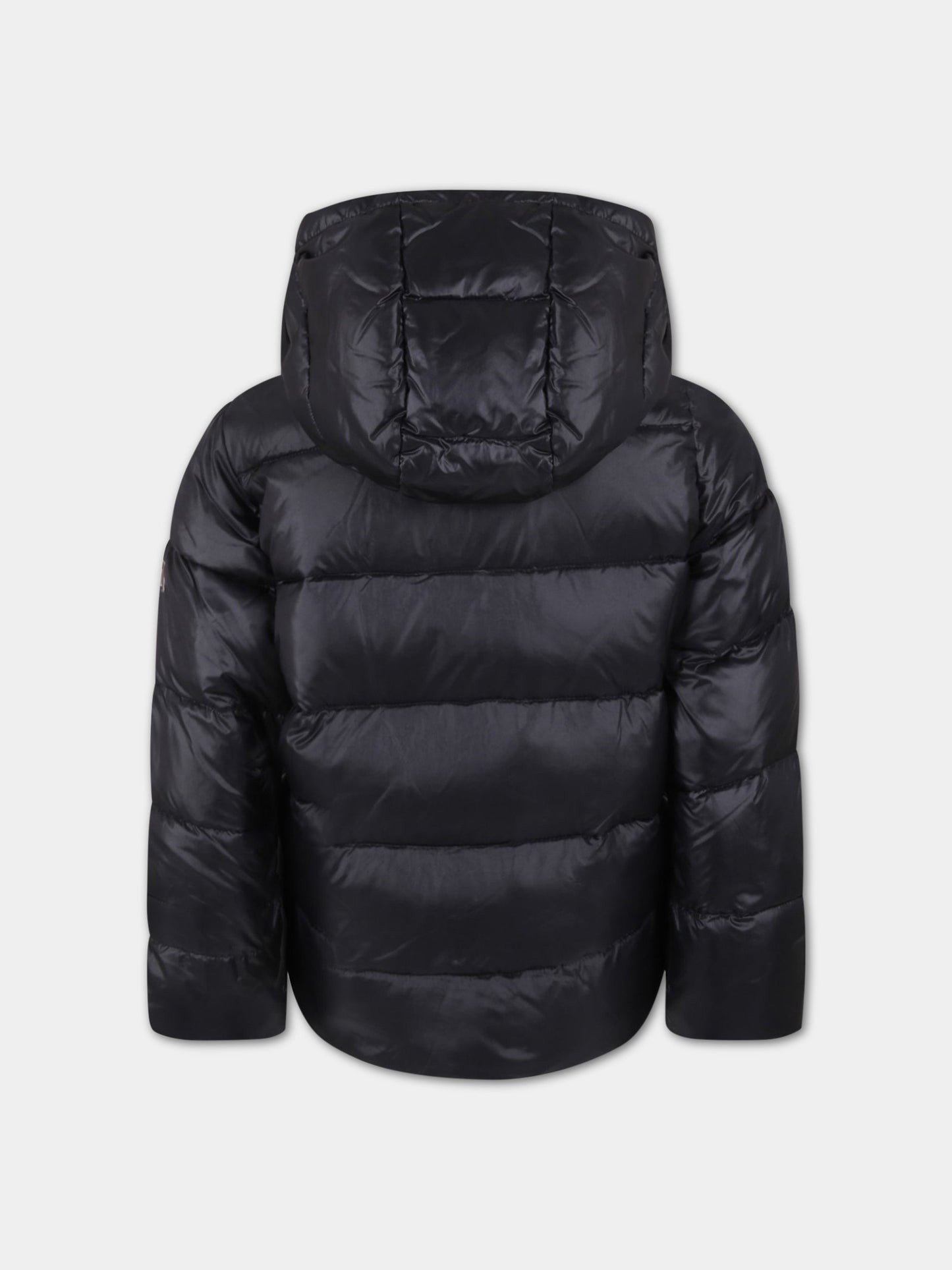 Piumino blu per bambino con logo,Add,ADMGB002 YA278 N010