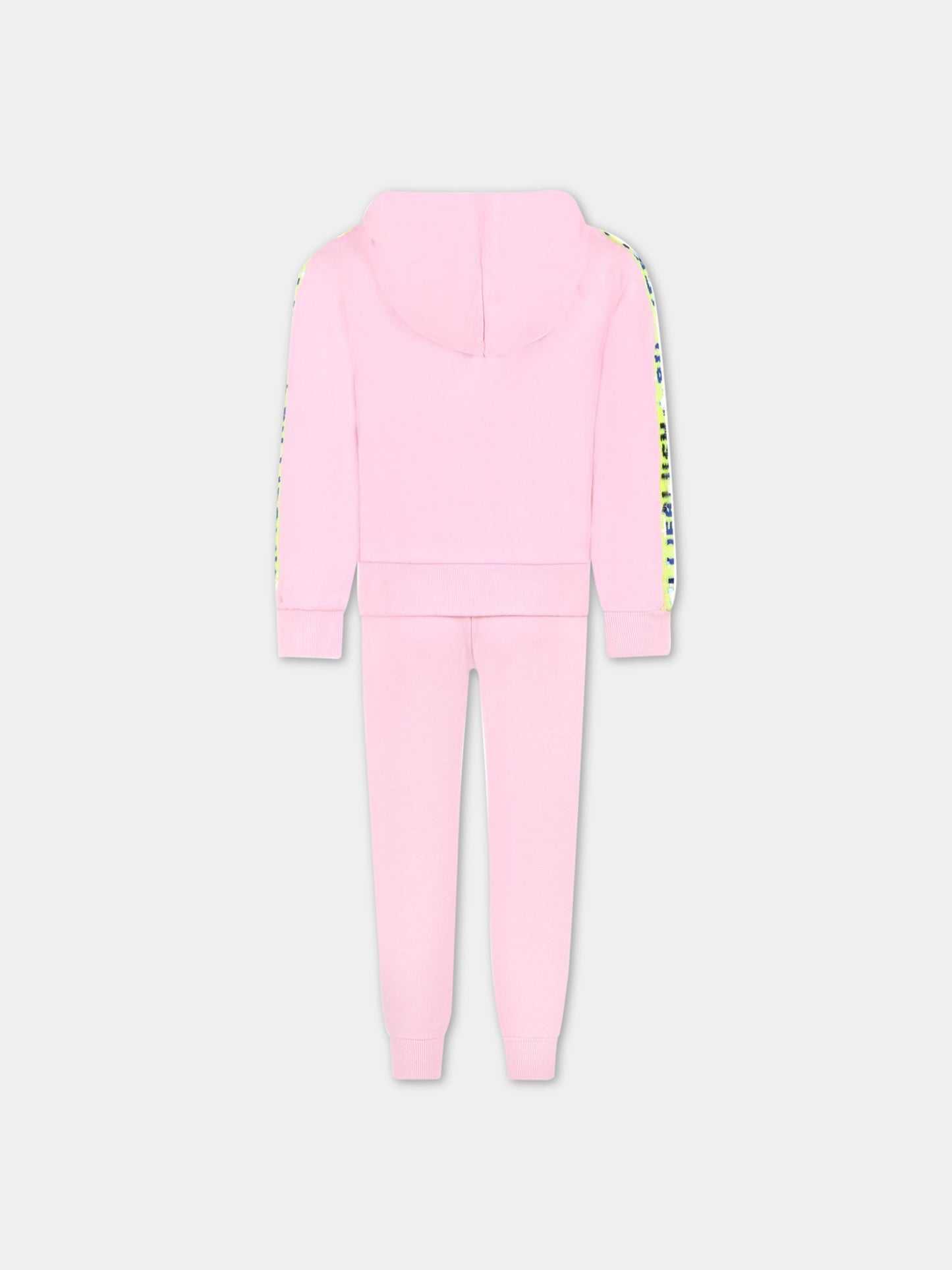 Completo rosa sportivo per bambina con logo,Billieblush,U18128 464