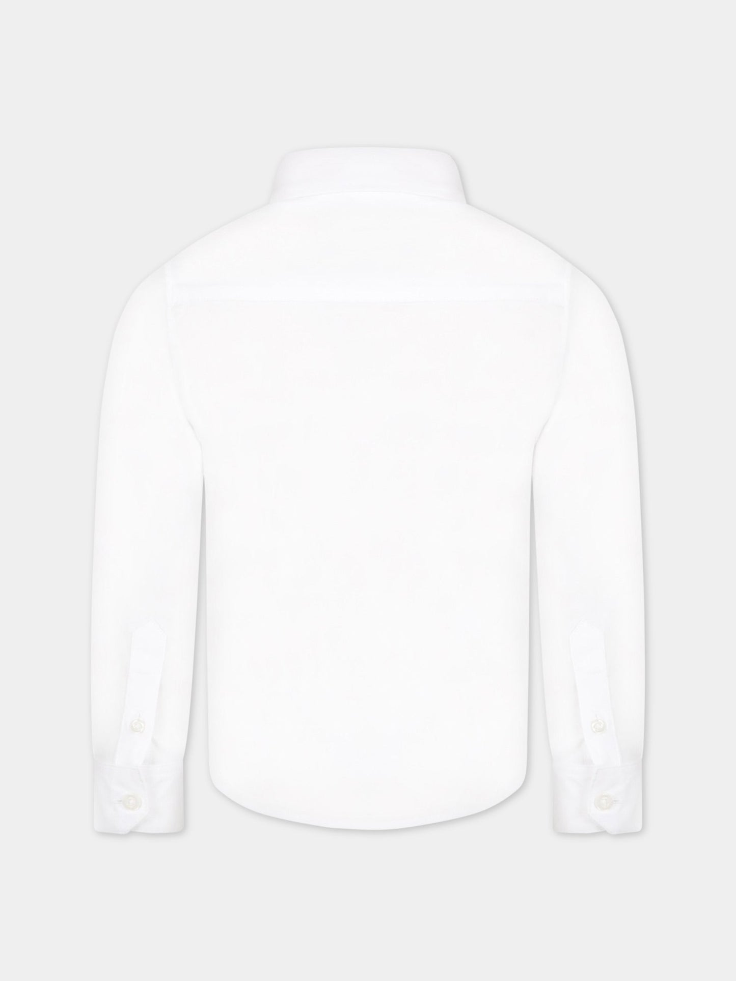 Camicia bianca per bambino con logo,Hugo Boss,J25N62 10B