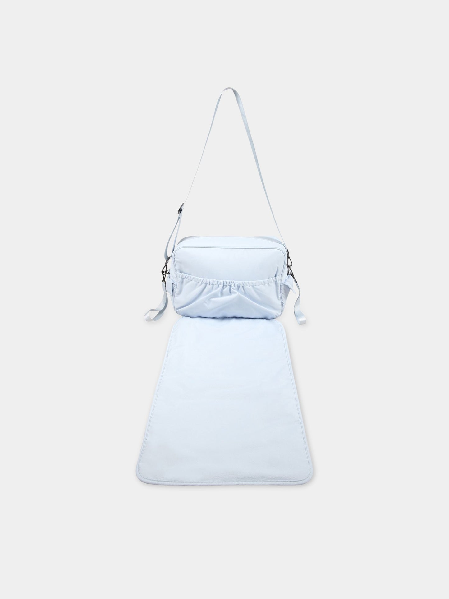 Borsa-mamma celeste per neonato con patch logato,Hugo Boss,J90253 771