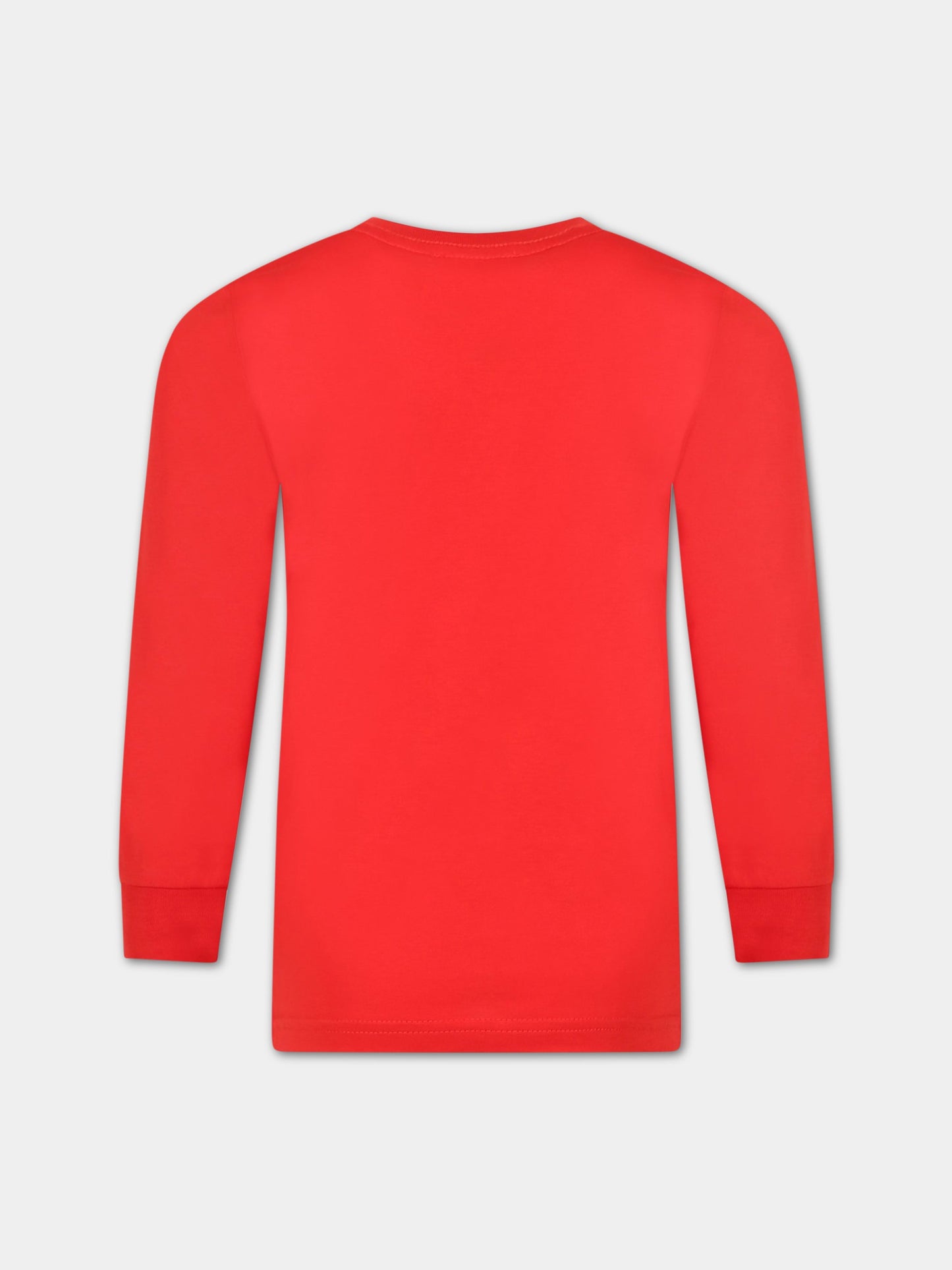 T-shirt rossa per bambino con logo,Diesel,00J4Y0 00YI9 K438