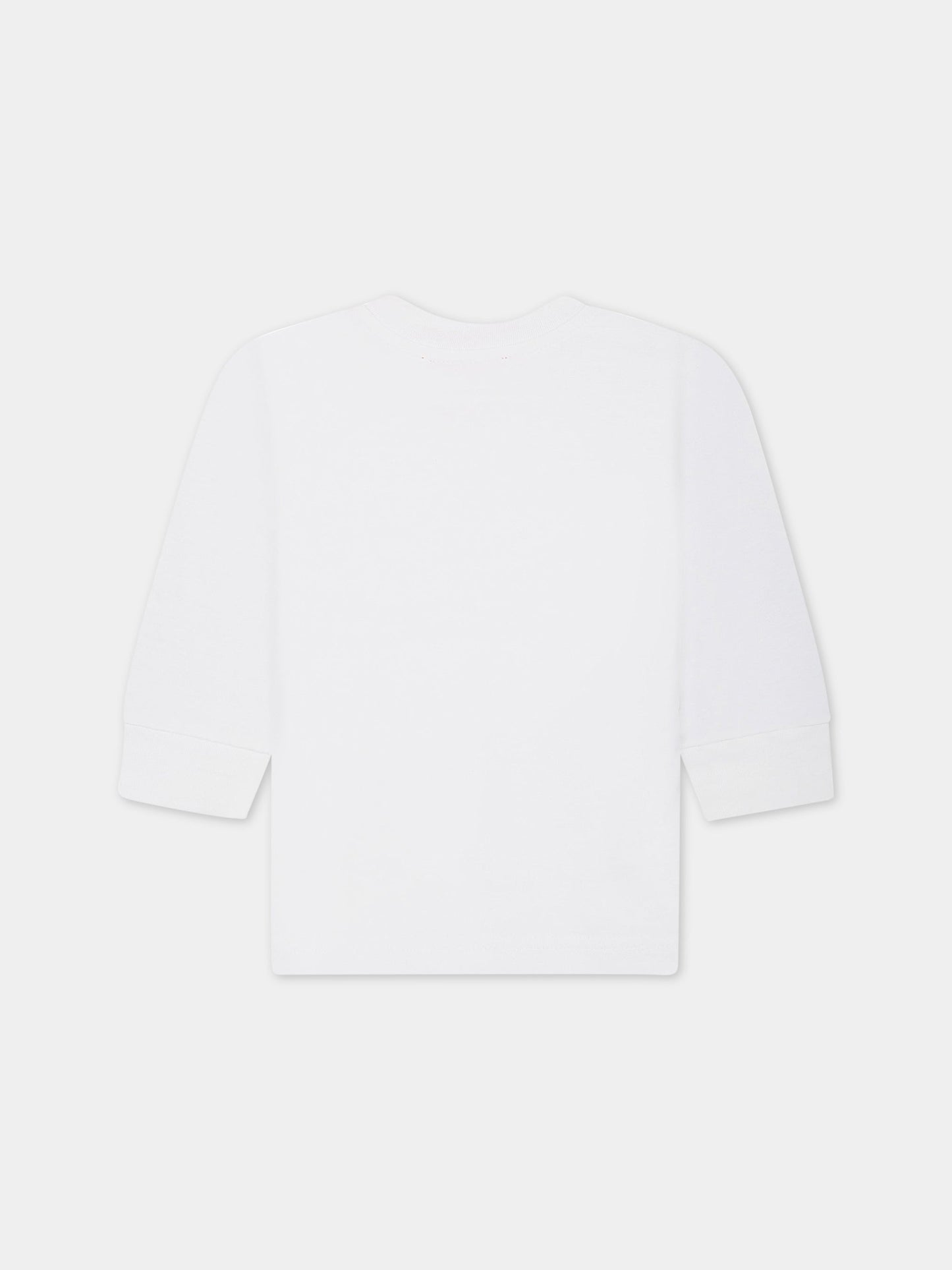 T-shirt bianca per neonato con logo,Diesel,K00270 00YI9 K100