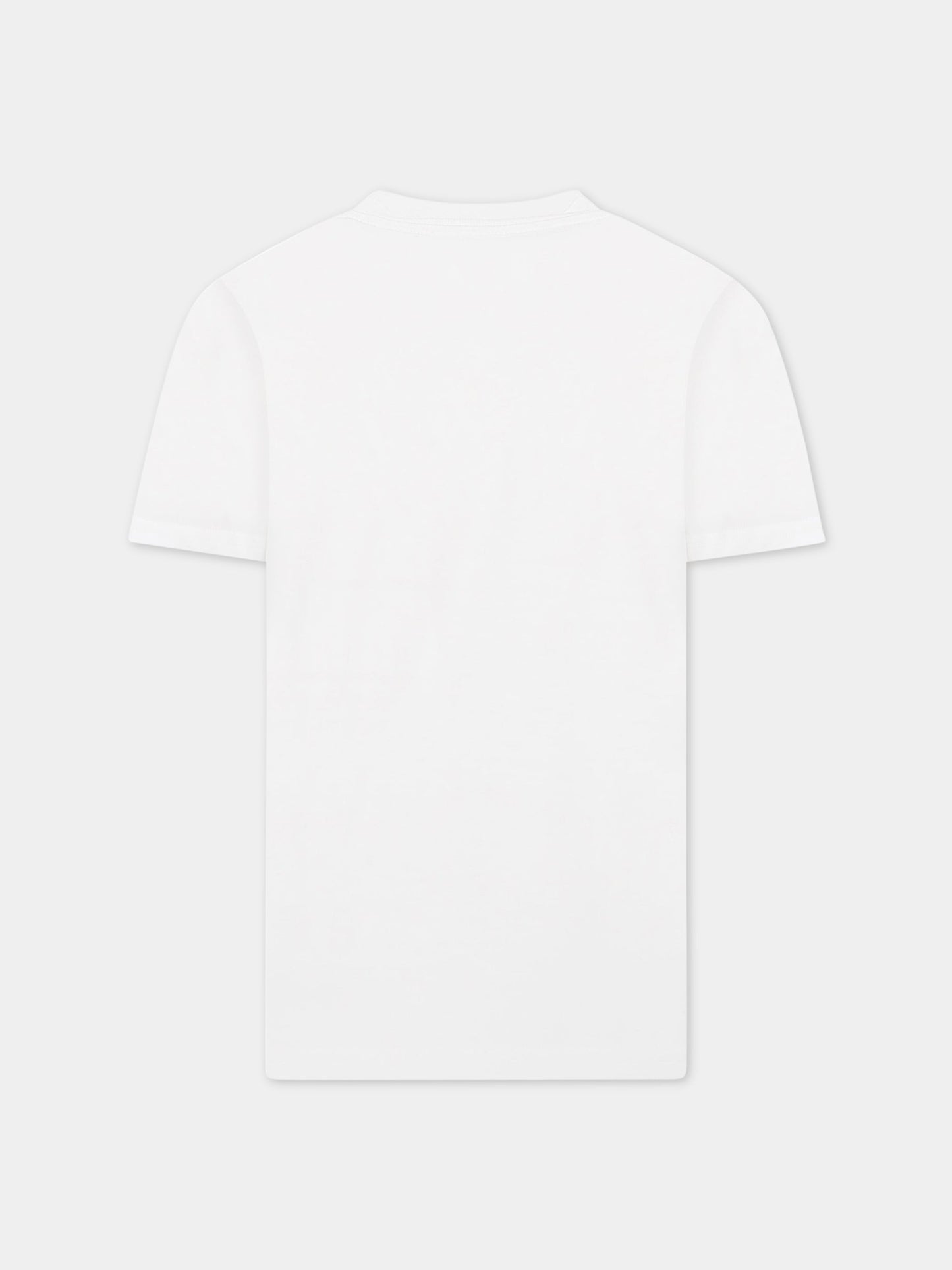 T-shirt bianca per bambino con logo,Diesel,00J4YH 00YI9 K100