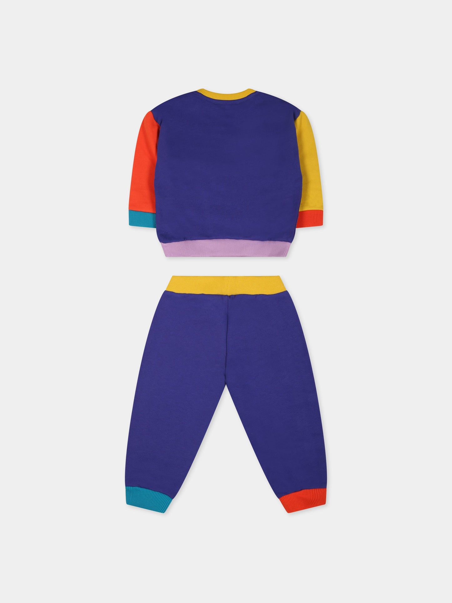 Completo multicolor per neonati con logo,Moschino Kids,MUK043 LCA15 50910