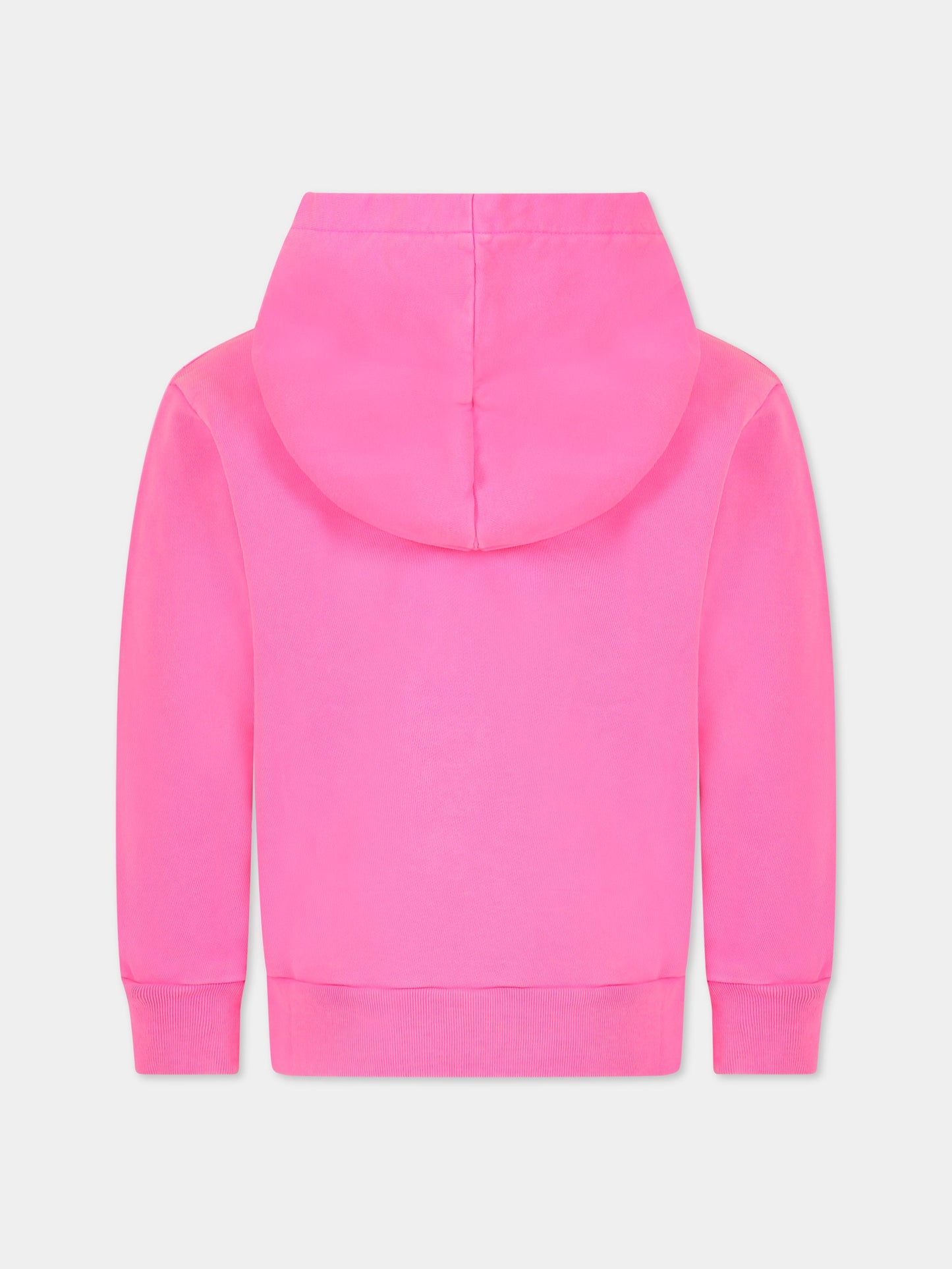Felpa fucsia per bambina con logo,Marni Kids,M00696 M00PD 0M334