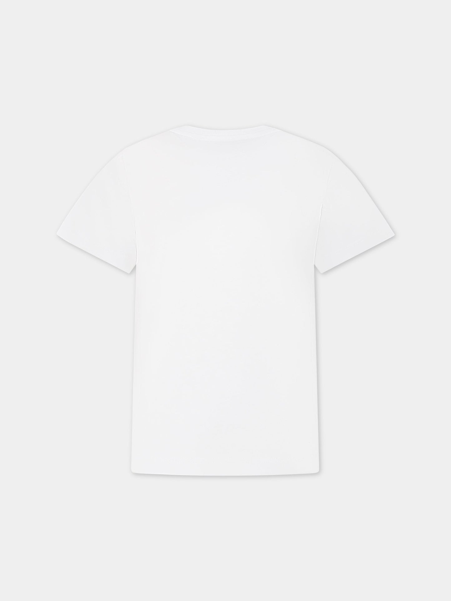 T-shirt bianca per bambino con stampa,Stella Mccartney Kids,TS8T31 Z0434 102