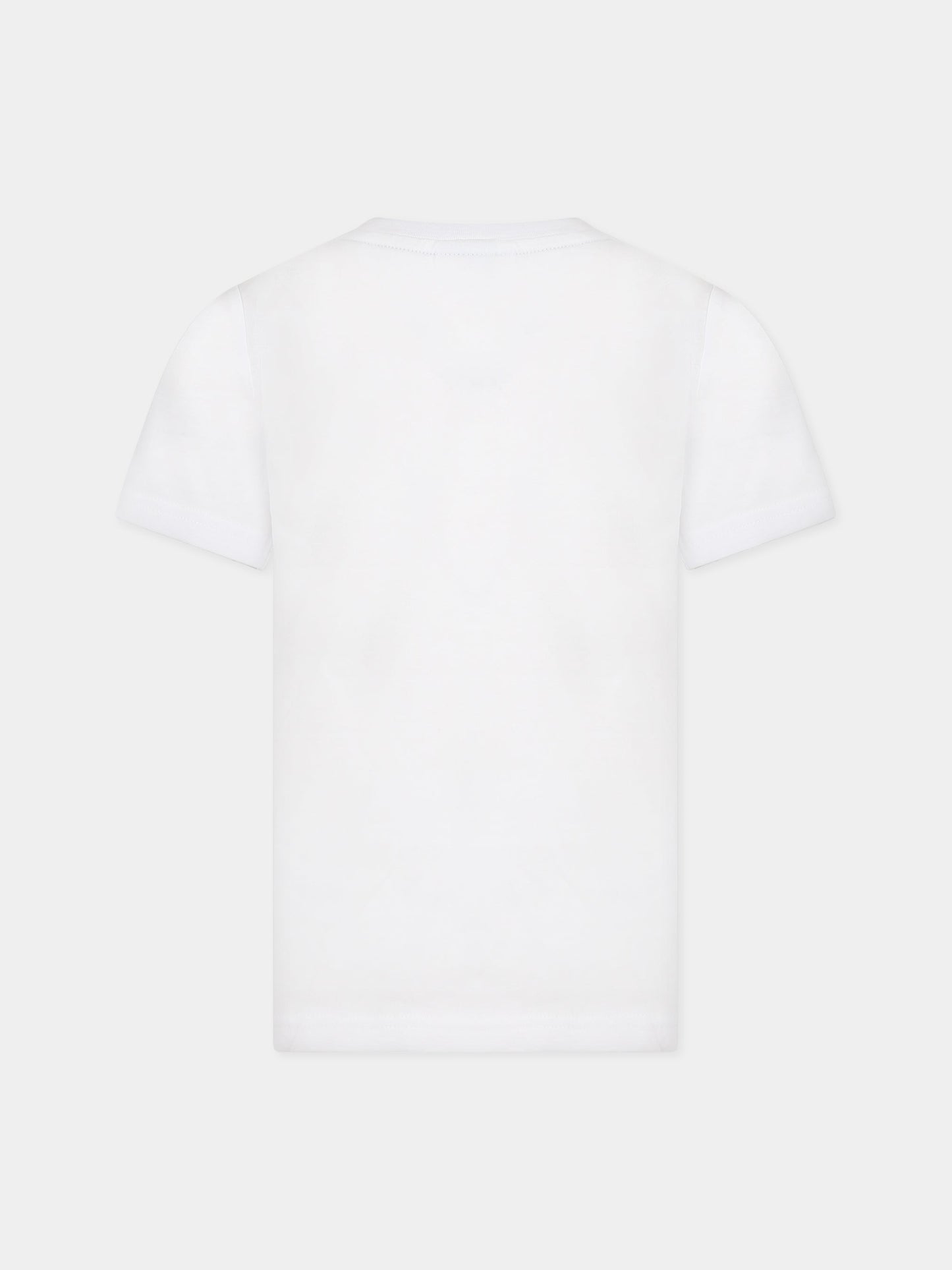 T-shirt bianca per bambino con logo,Boss,J25O18 10P