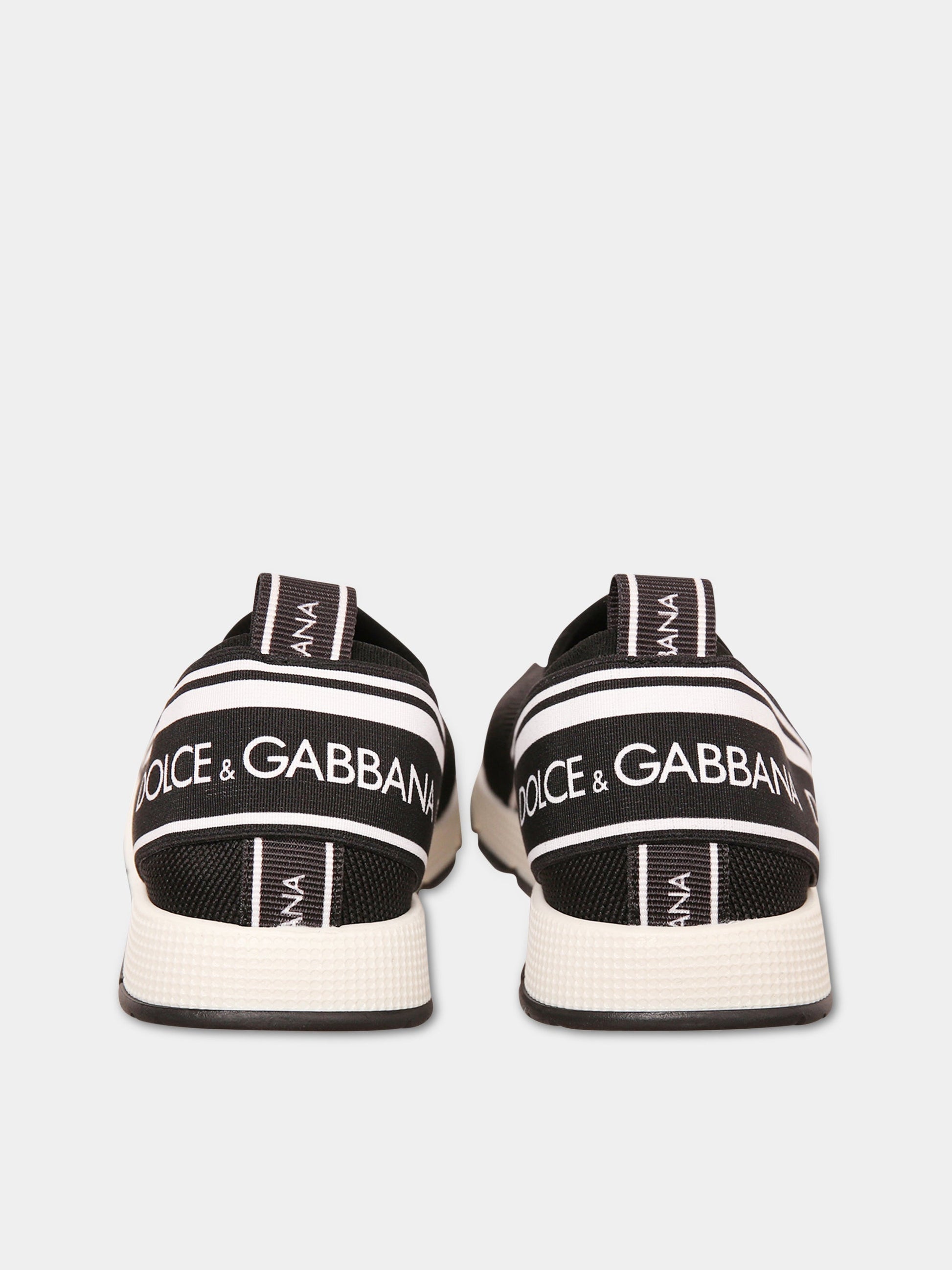 Sneaker nere con logo bianco e nero,Dolce & Gabbana Kids,D10723 AH677 89690