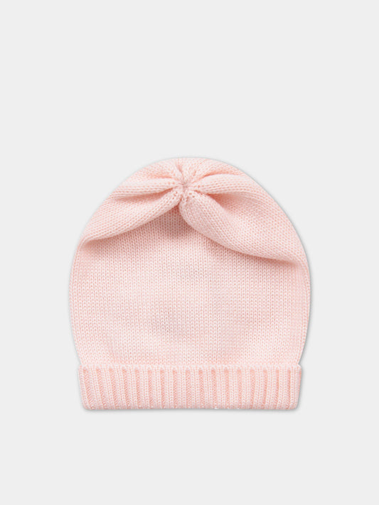 Cappello rosa per neonata con risvolto,Little Bear,8123 ROSA