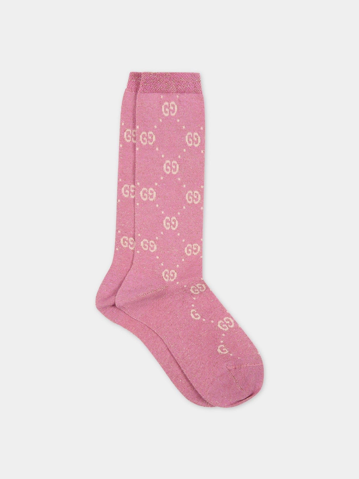 Calze lilla per bambina,Gucci Kids,480715 4K443 5878